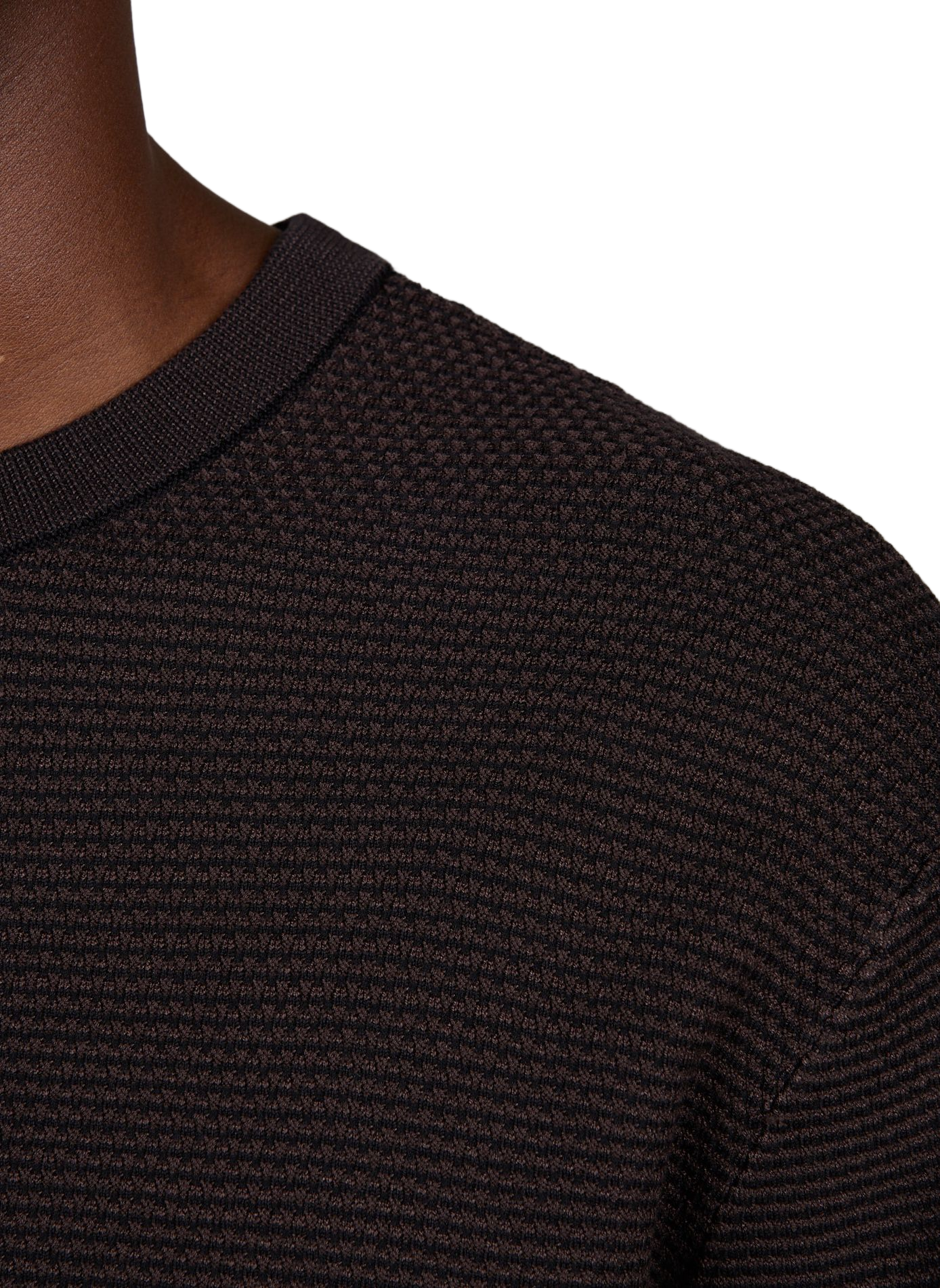 Rechte pullover met ronde hals ARMANI EXCHANGE Bruin
