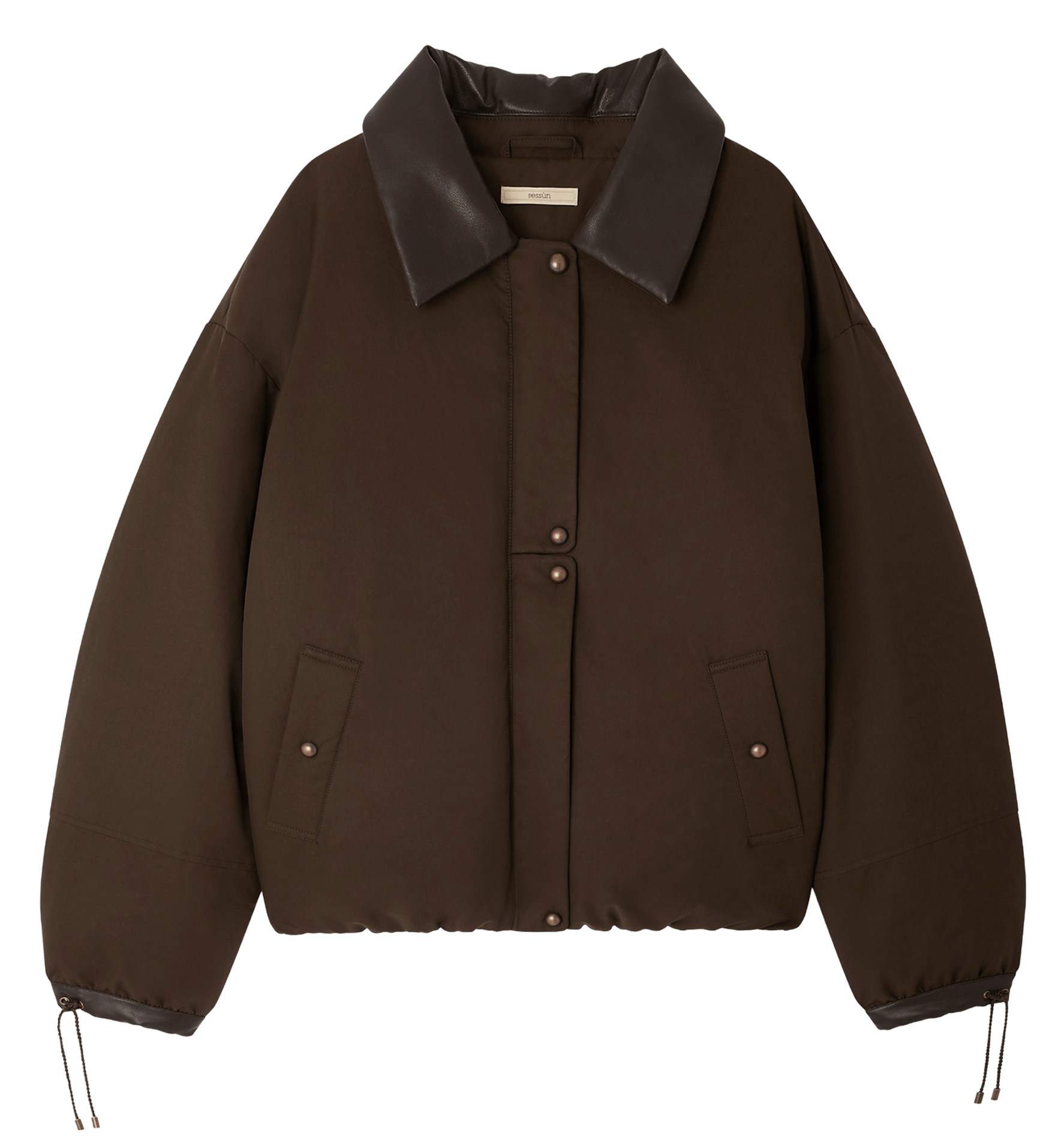Manteau ample zippé uni livingcold SESSUN Kaki
