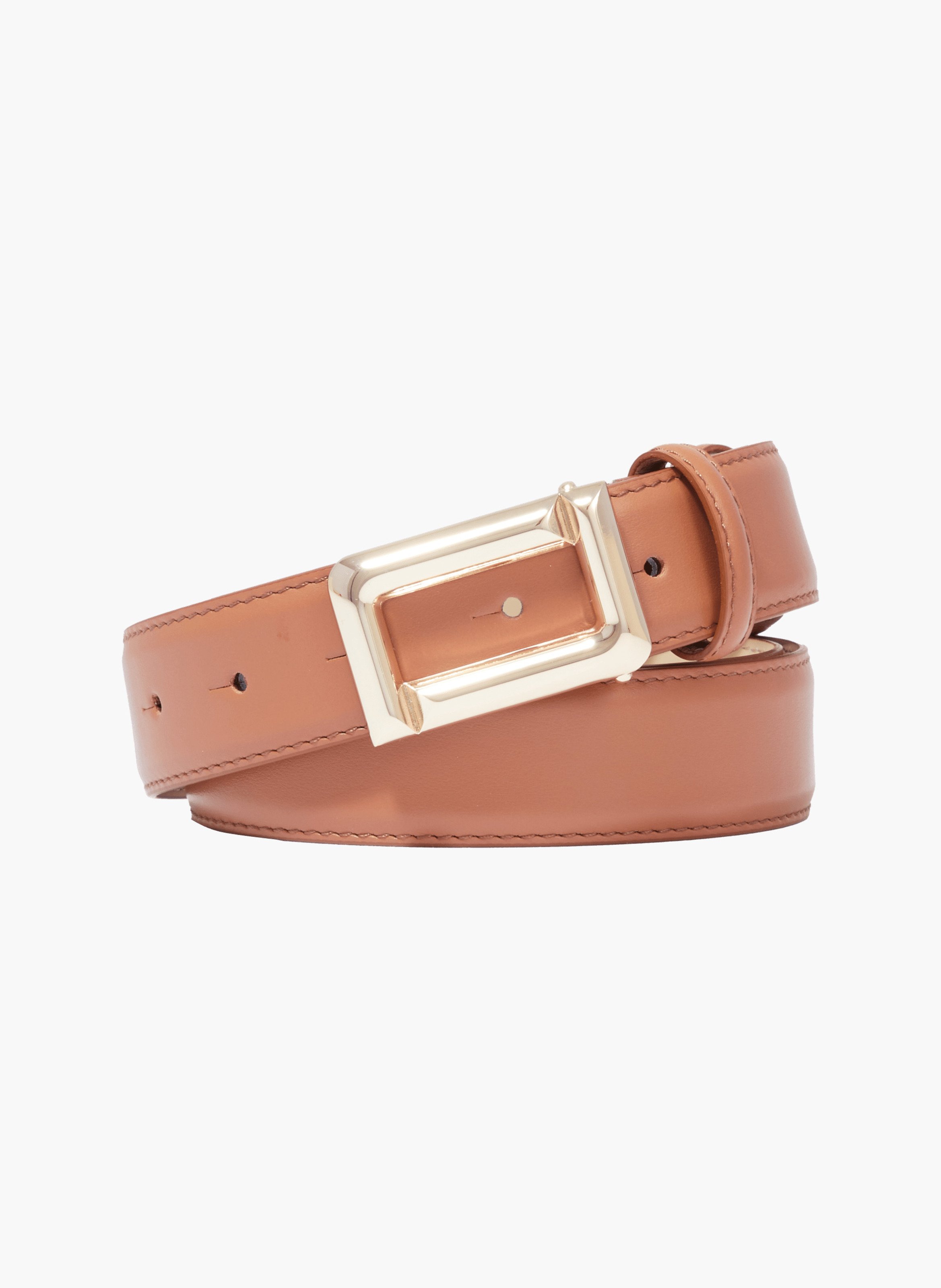30 mm omkeerbare Angèle Lancel leren riem met gesp LANCEL Bruin
