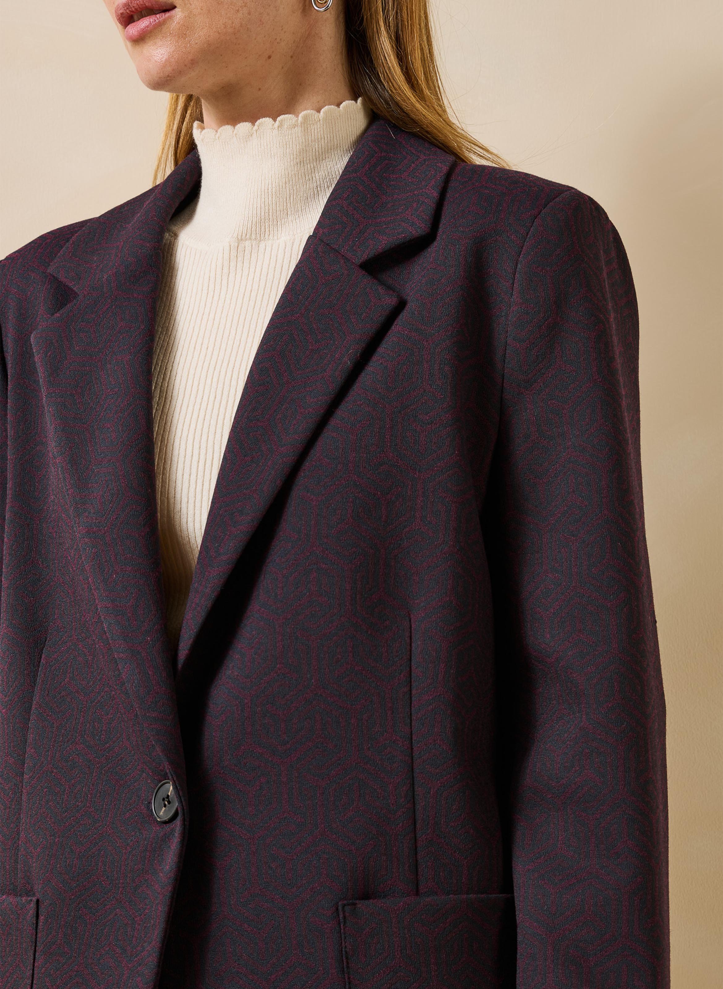 Blazer met print LA FEE MARABOUTEE Veelkleurig