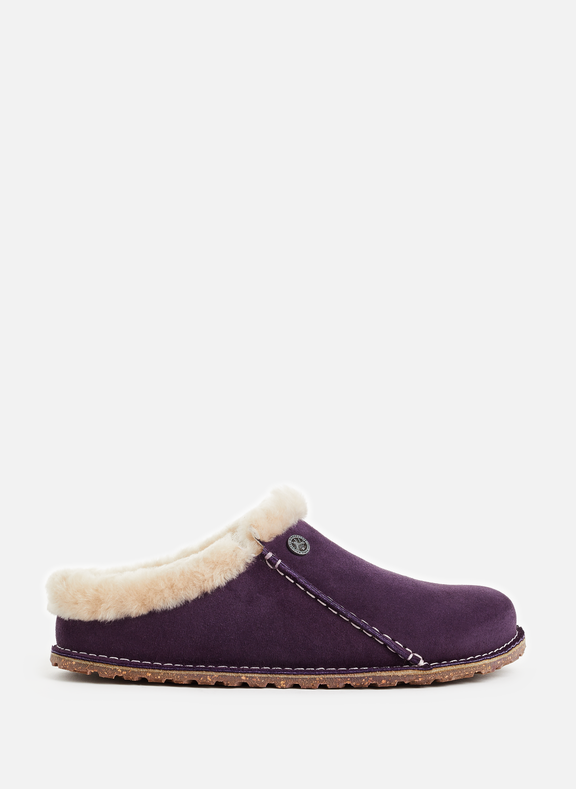 BIRKENSTOCK Zermatt leather slippers Purple