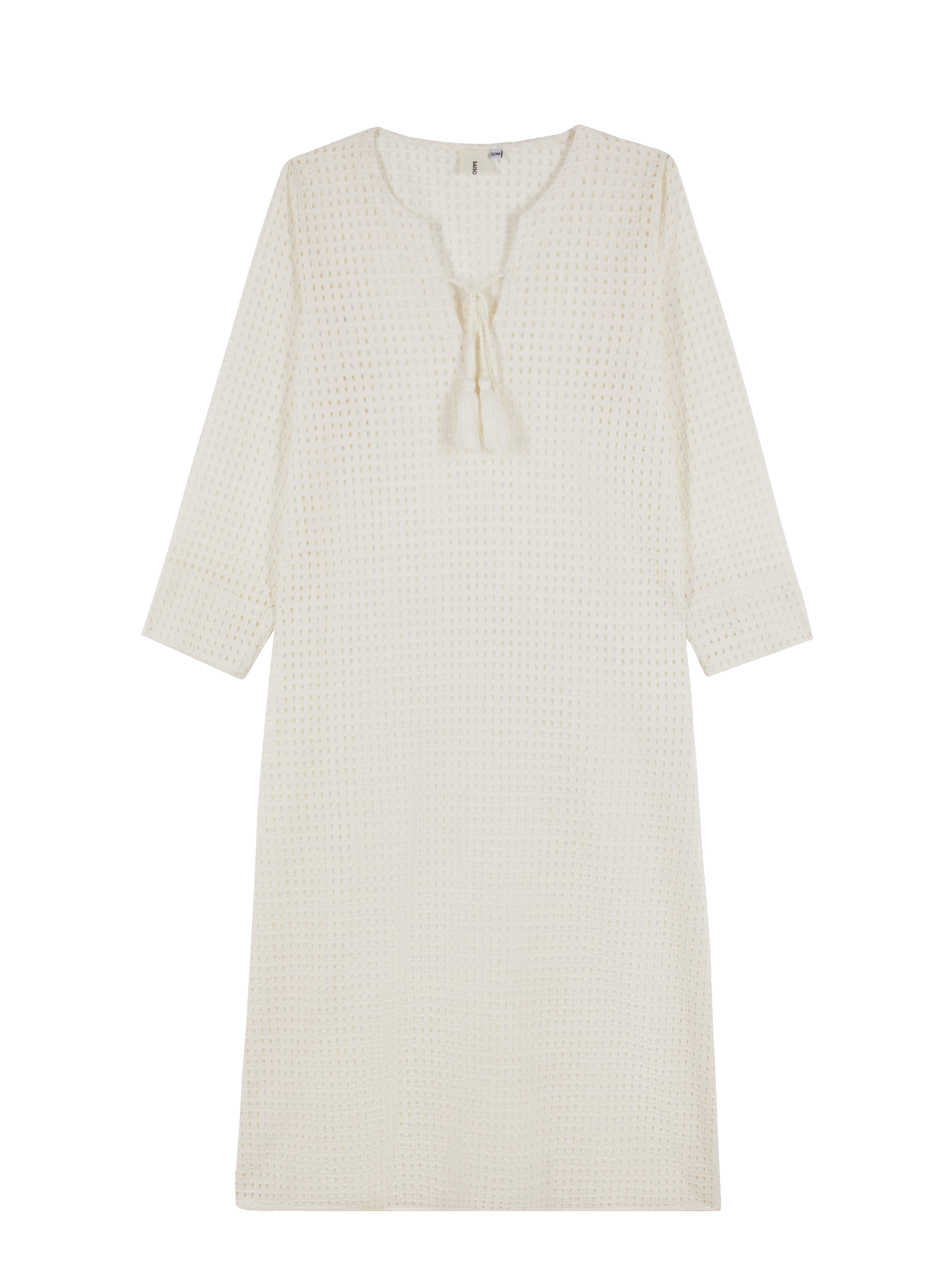 Robe Aline à broderie anglaise en coton SAISON 1865 Beige