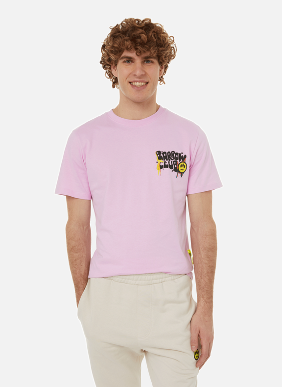 BARROW T-shirt en coton Rose