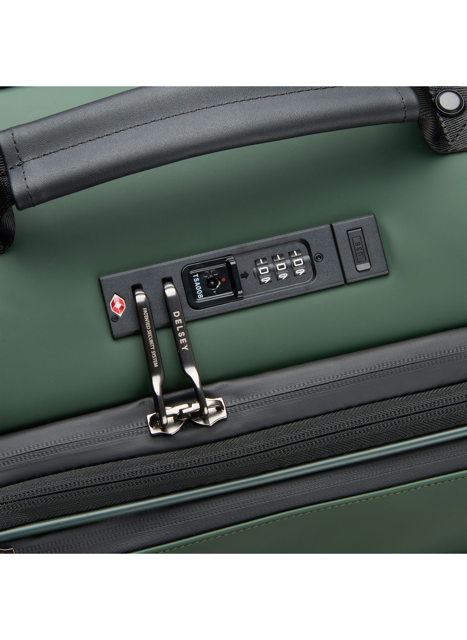 Valise cabine souple taille s - turenne soft DELSEY PARIS Vert