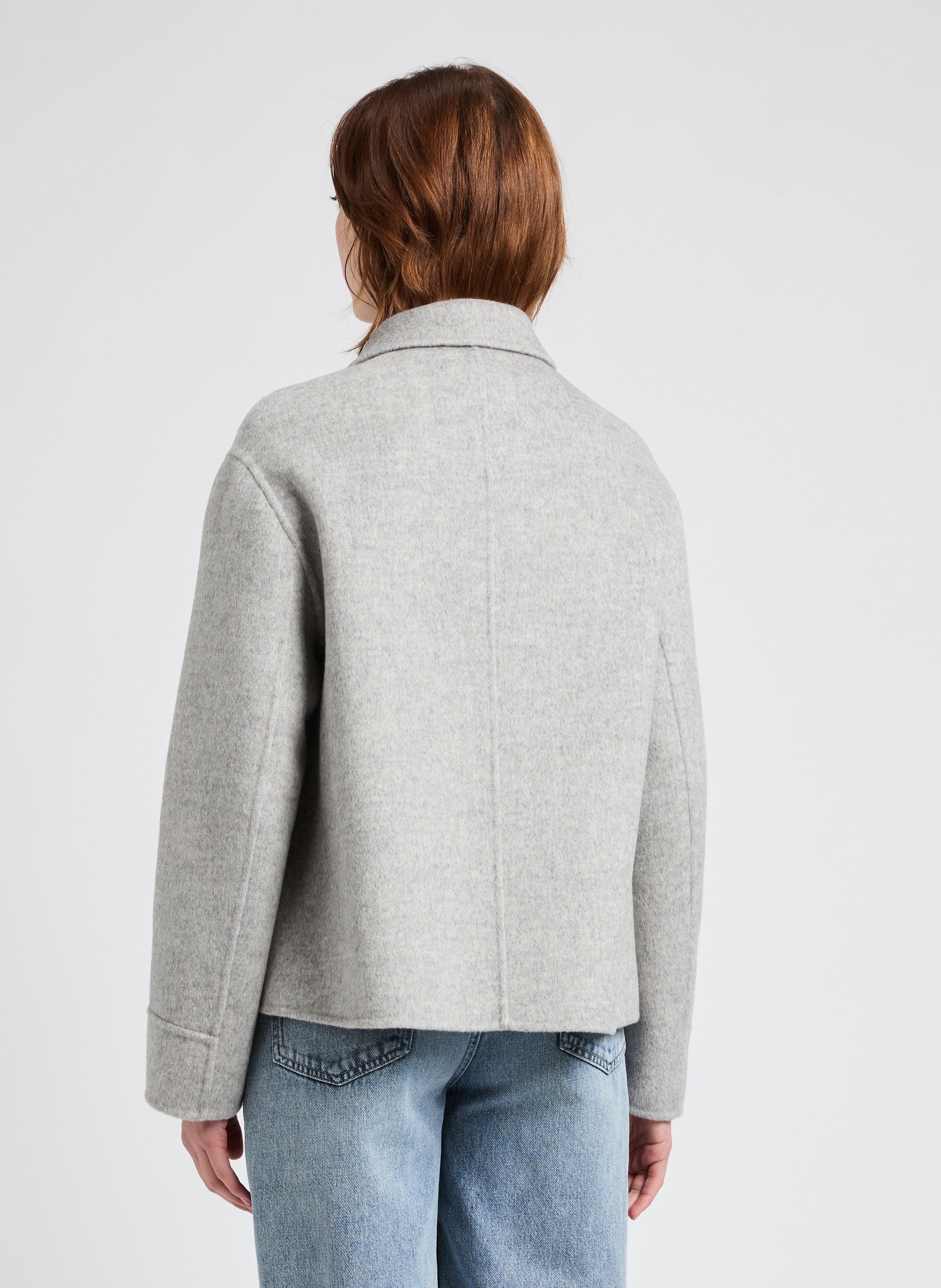 Veste VACE en laine mélangée SAISON 1865 Gris