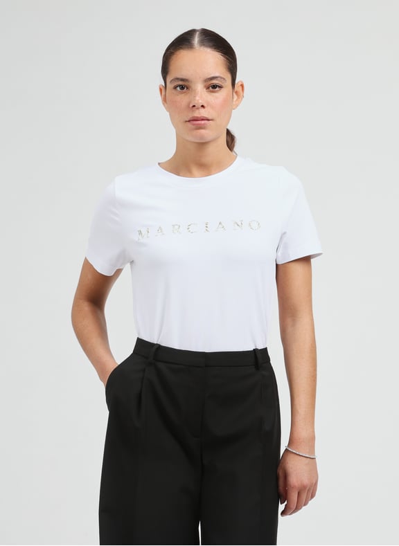 Logo T-shirt White by GUESS GUESS Logo T-shirt White