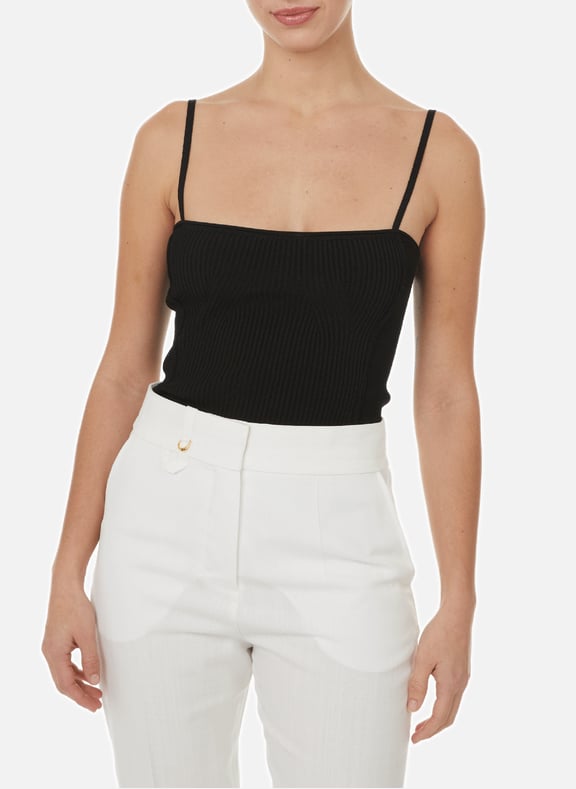Le Haut Sierra tank top Black by JACQUEMUS JACQUEMUS Le Haut Sierra tank top Black
