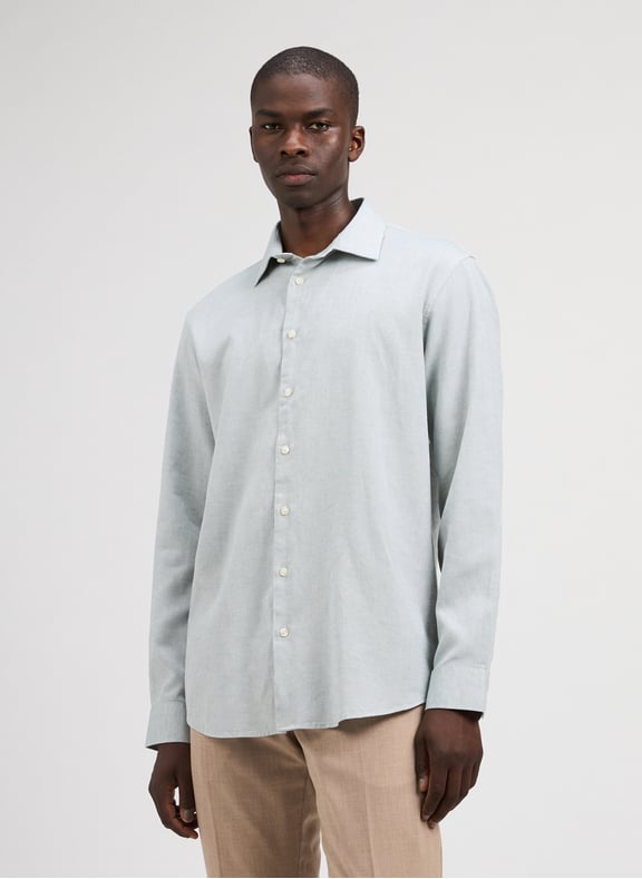 Chemise droite manches longues Vert by SELECTED SELECTED Chemise droite manches longues Vert