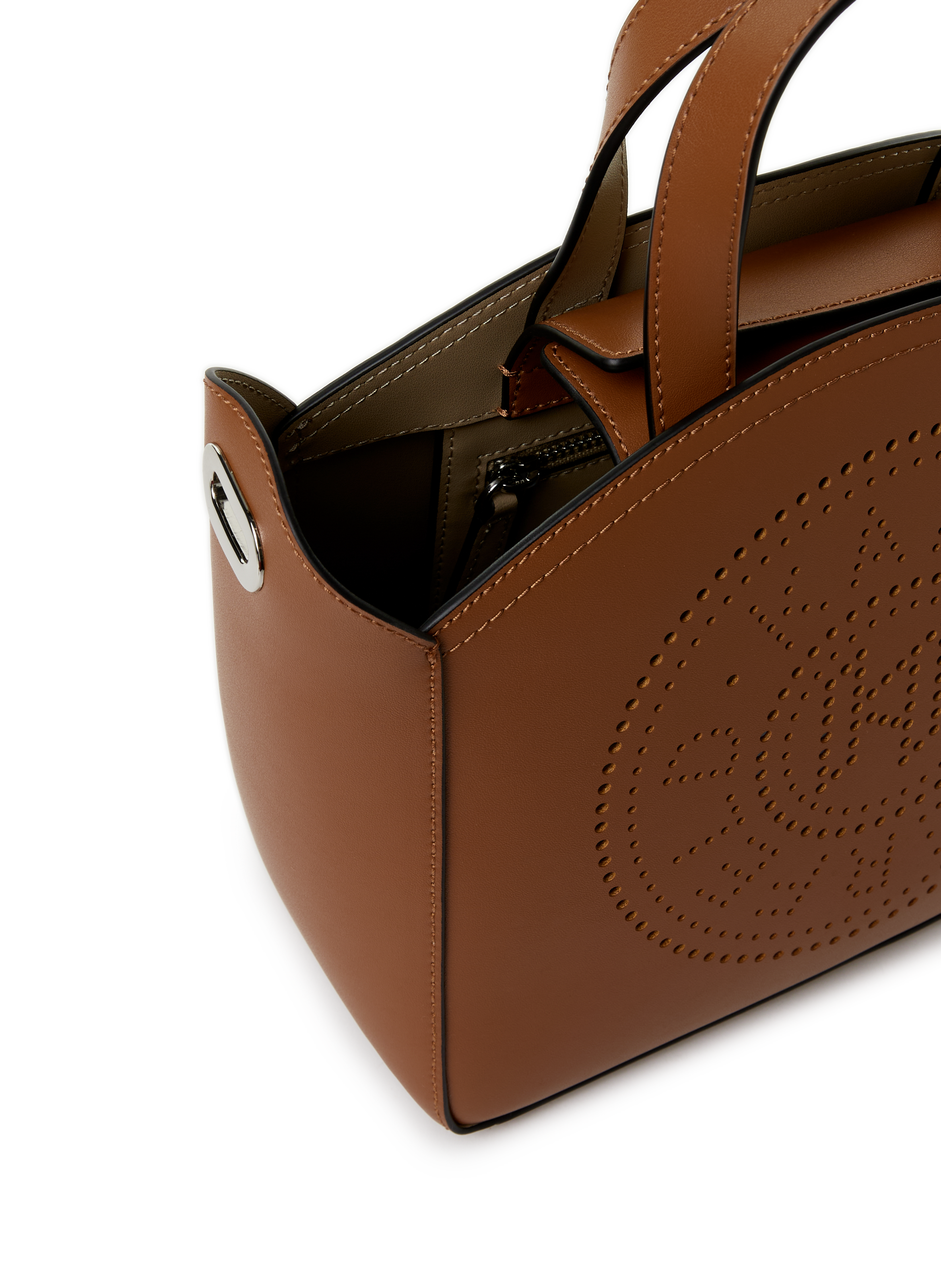 Sac à main en cuir KARL LAGERFELD Marron