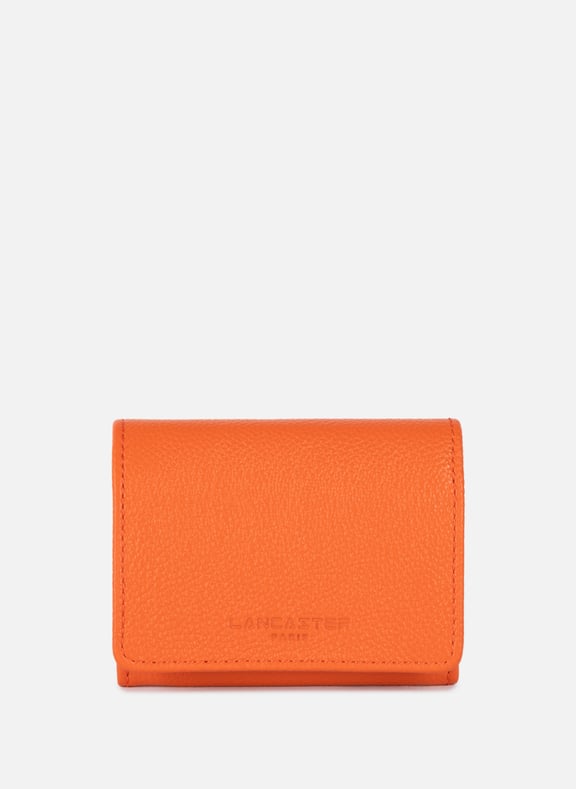 Card holder - Foulonné PM Orange by LANCASTER LANCASTER Card holder - Foulonné PM Orange
