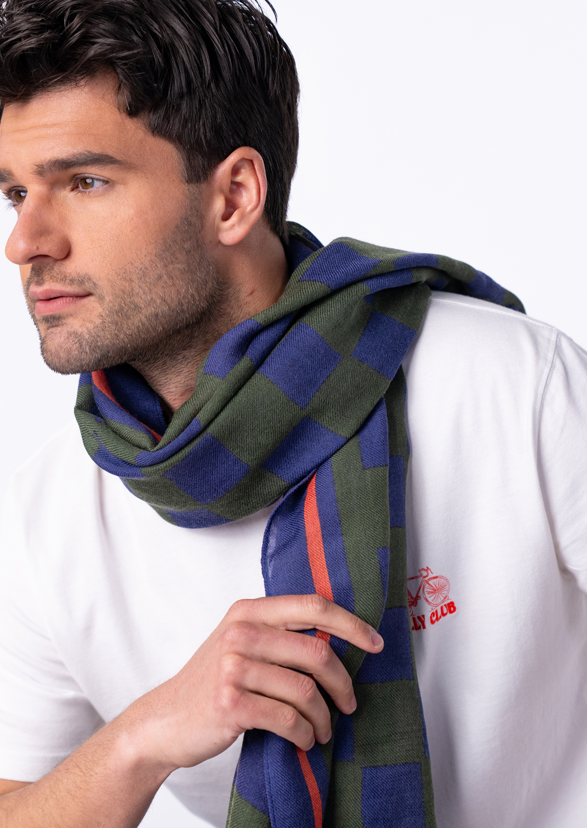 Foulard en laine BILLYBELT Bleu