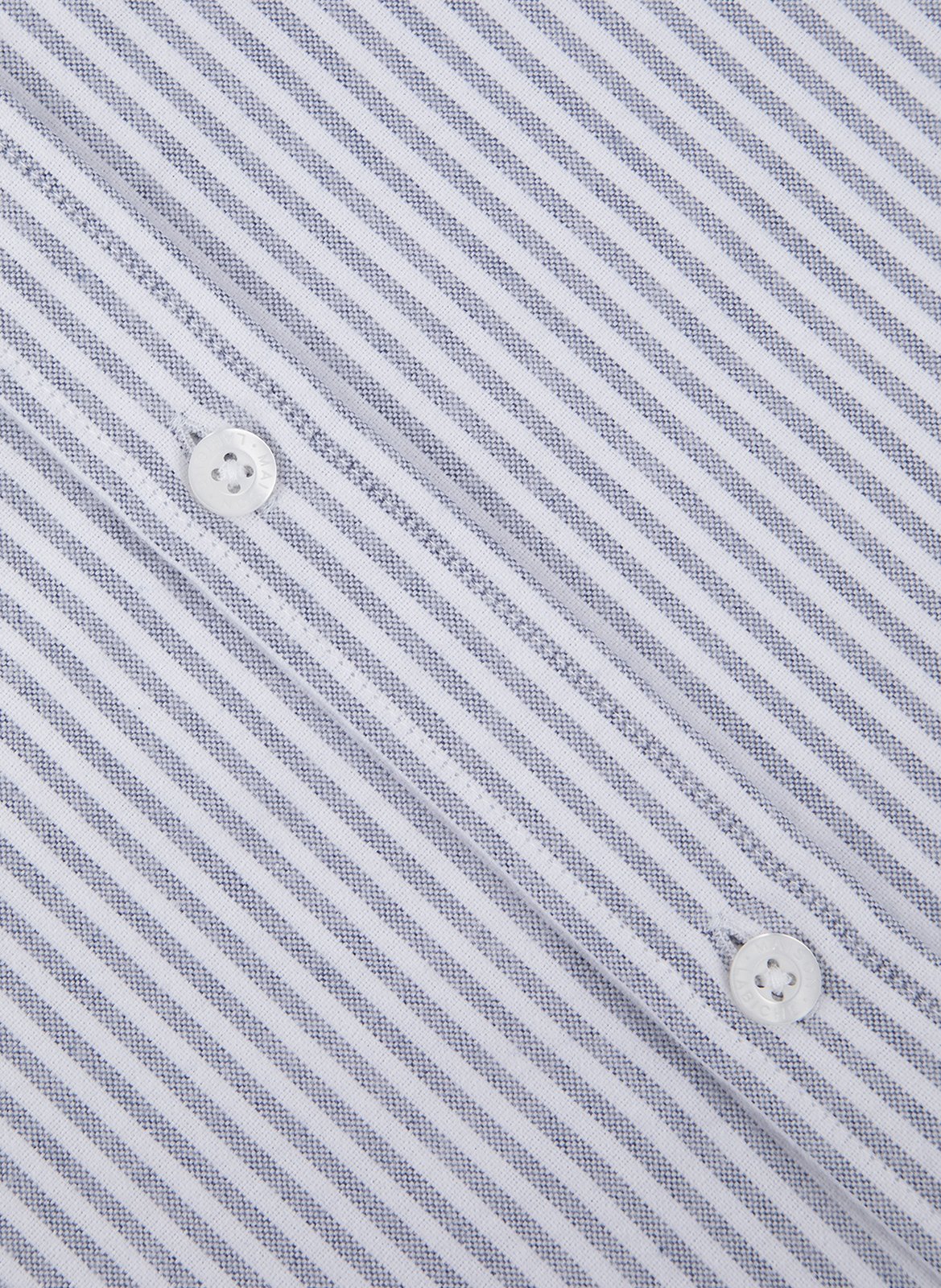 Striped Good Grain Cotton Shirt MAISON LABICHE Blue