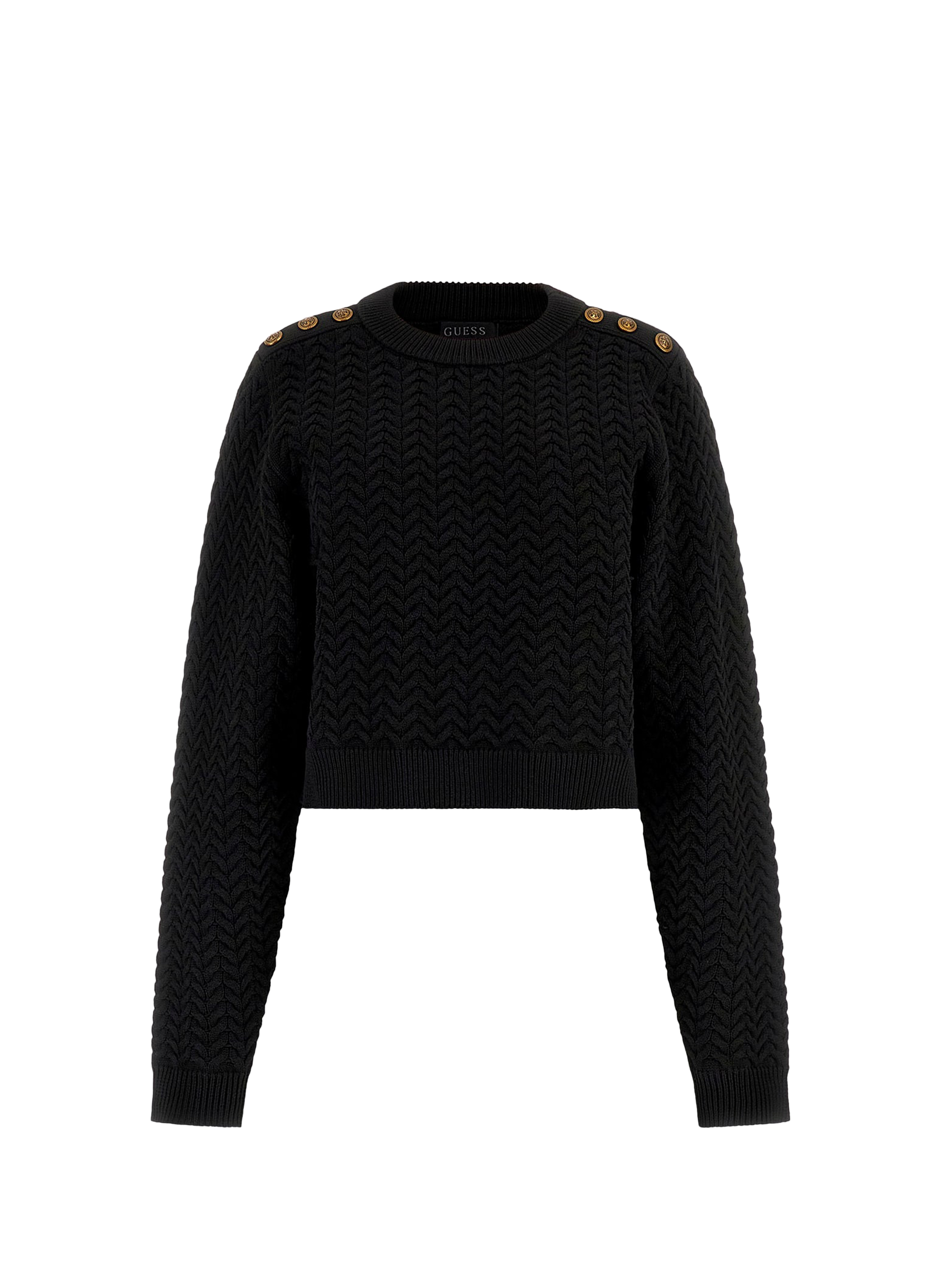GUESS Cotton-blend jumper Black