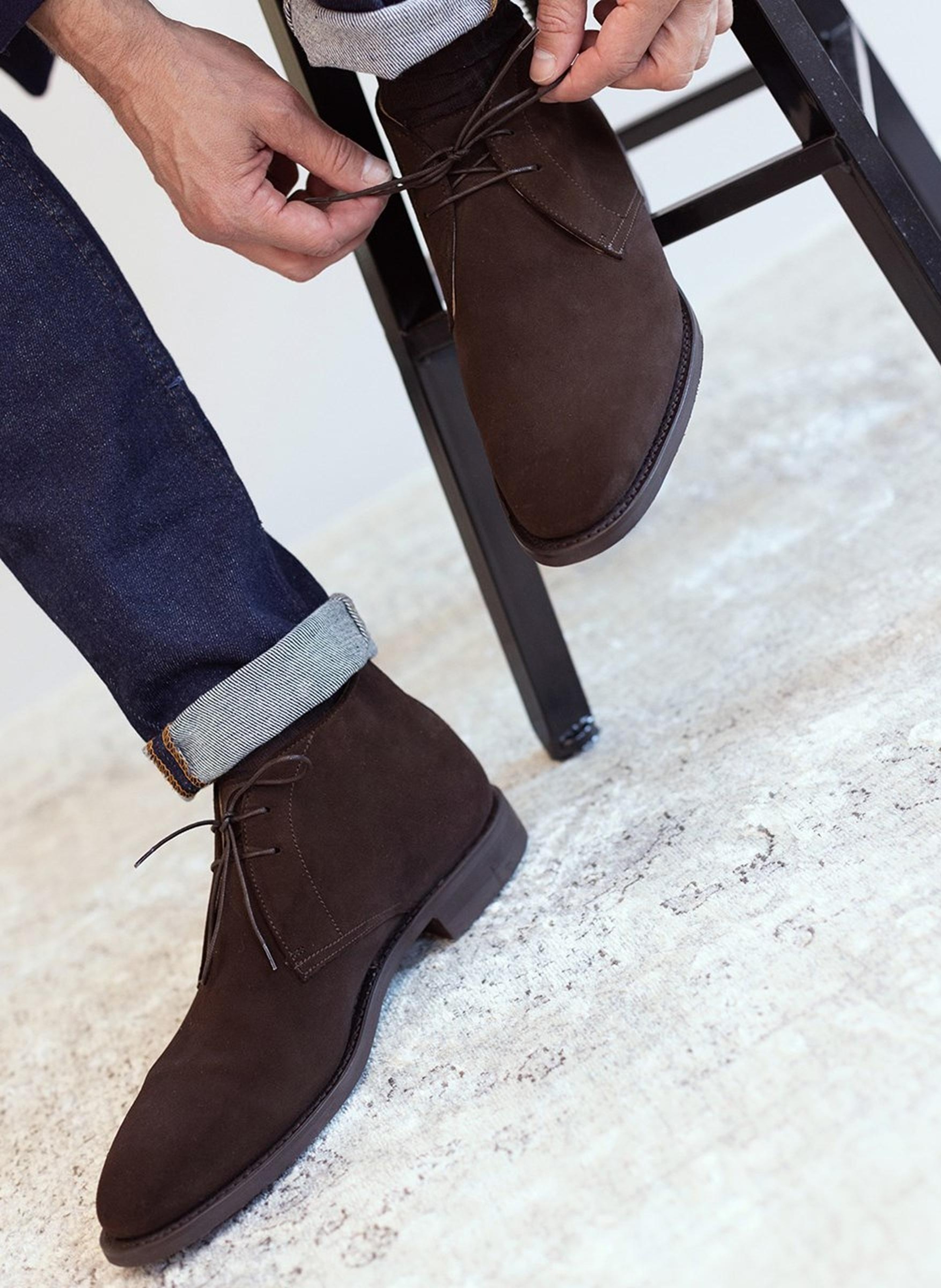 Bottines chukka FINSBURY Marron