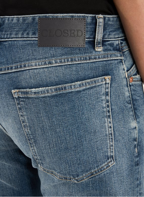 Jean slim en coton mélangé | Bleu by CLOSED Jean slim en coton mélangé Bleu