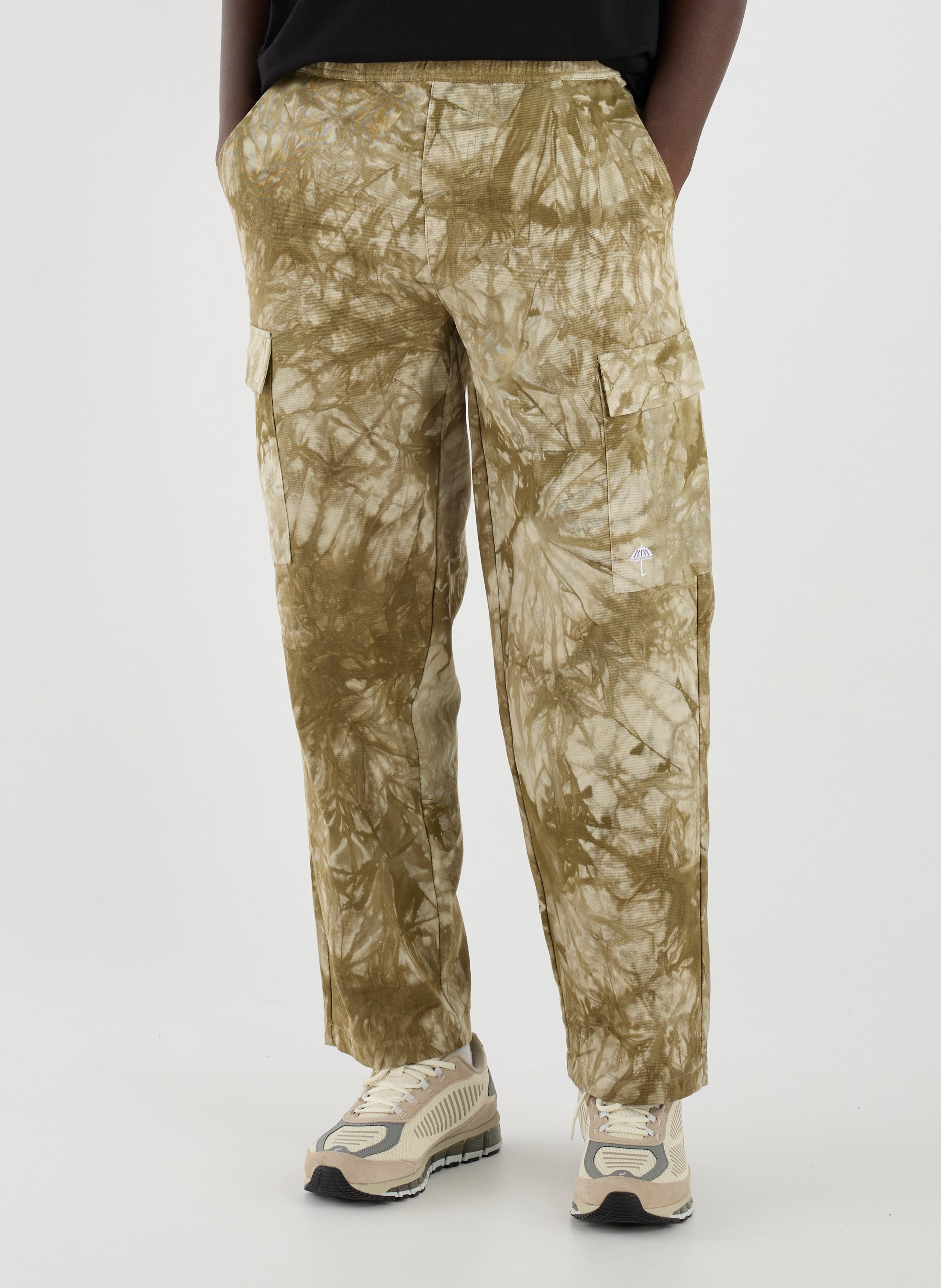 HELAS CAPS Pantalon cargo en coton mélangé Beige