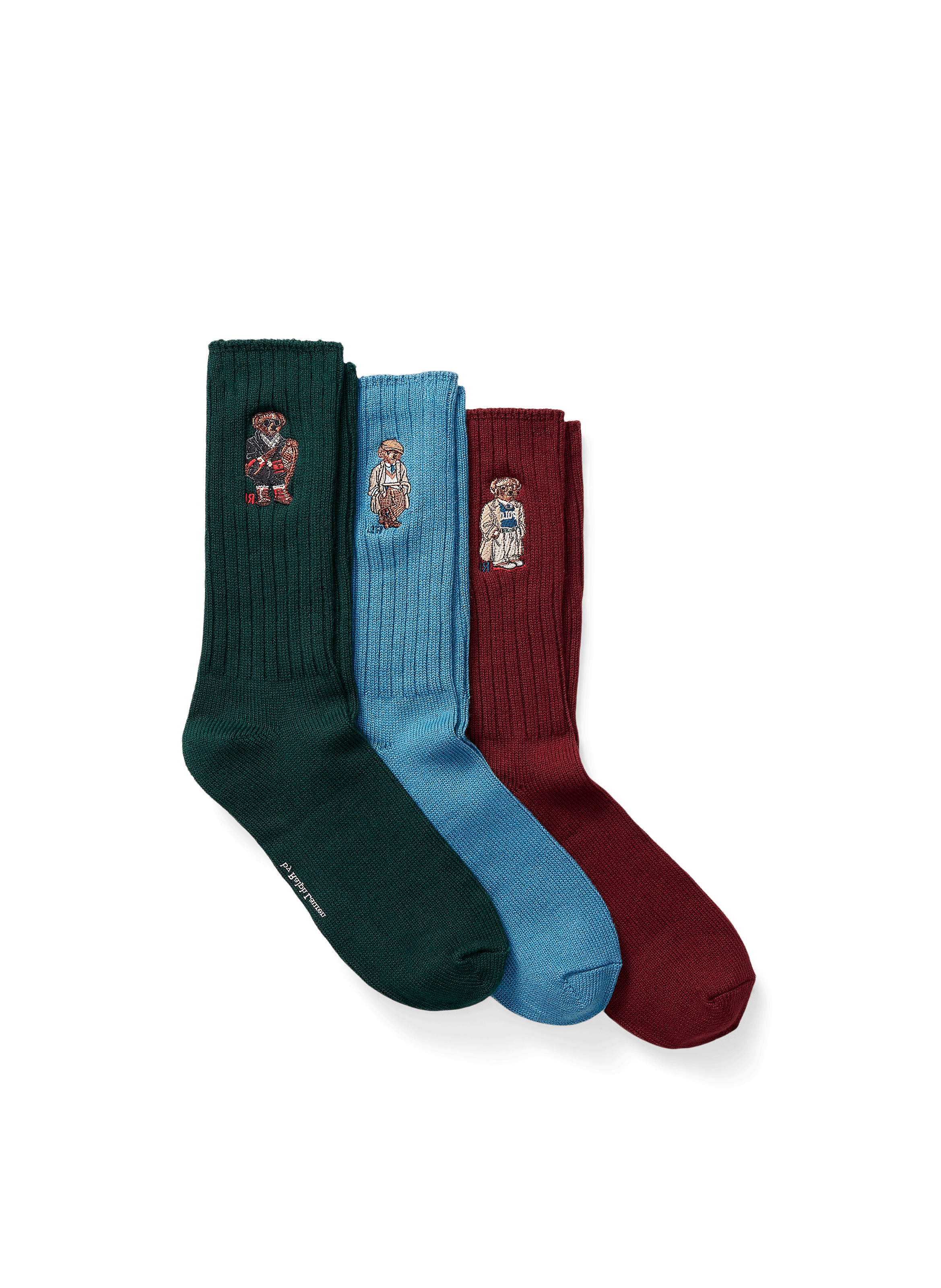 POLO RALPH LAUREN Set of three mixed cotton socks Multicolour