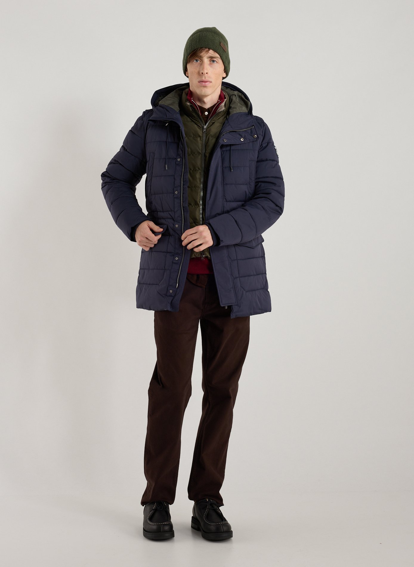 Bonnet côtelé en cachemire mélangé HACKETT Vert