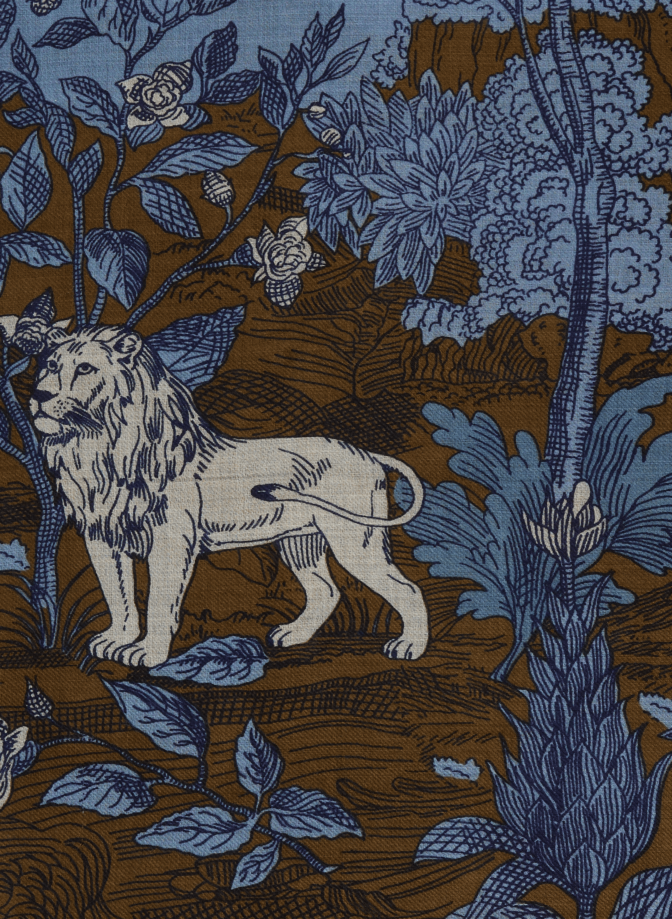 Foulard Histoire en laine INOUI EDITIONS Bleu