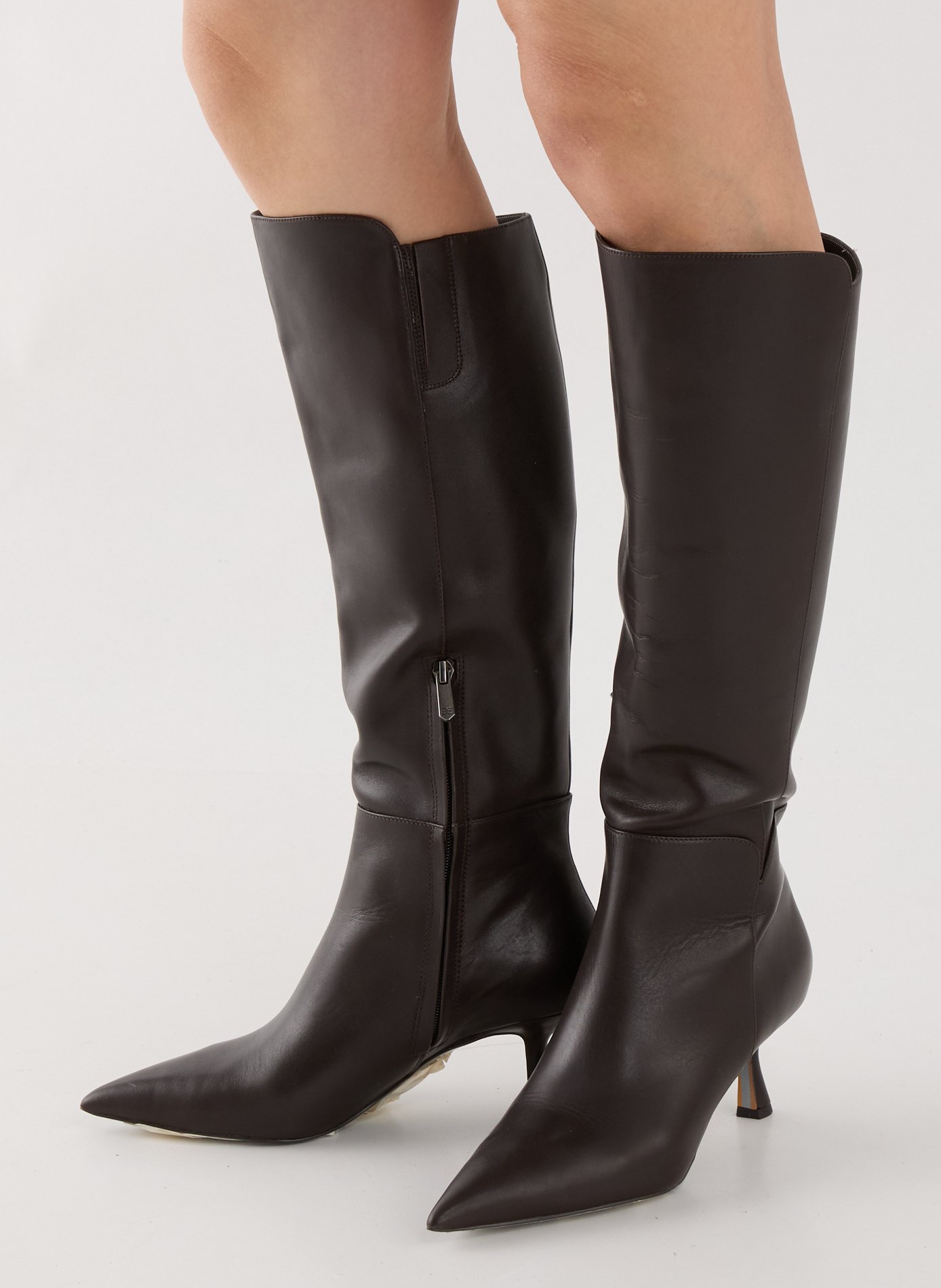 Bottes hautes Taylin en cuir SAM EDELMAN Marron