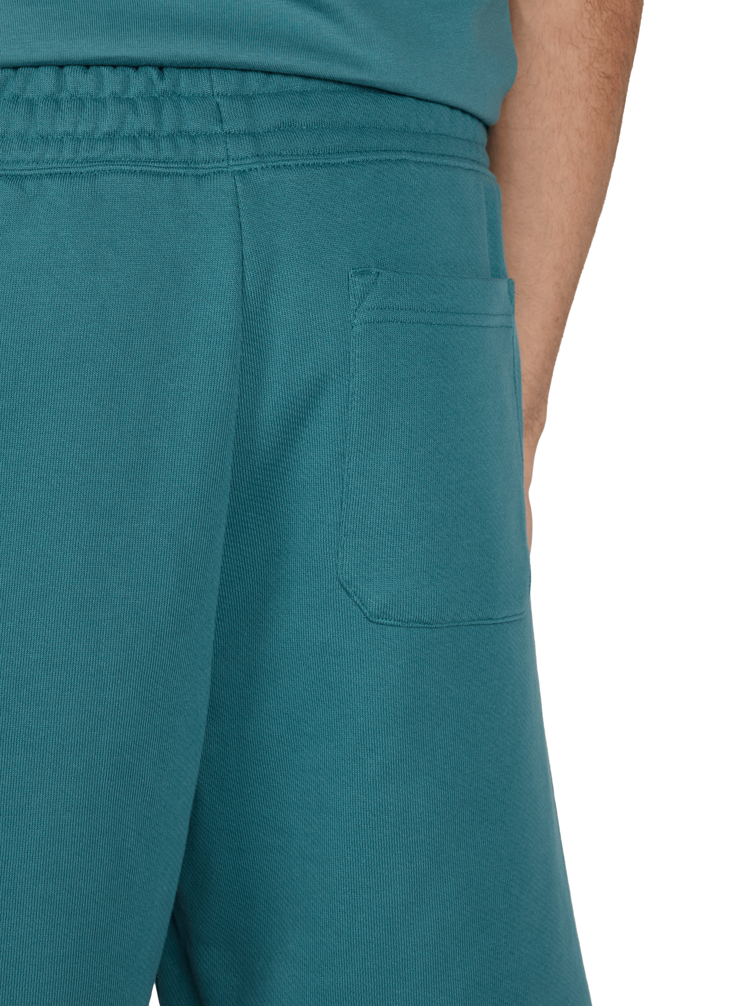 Plain cotton shorts HUGO BLUE Blue