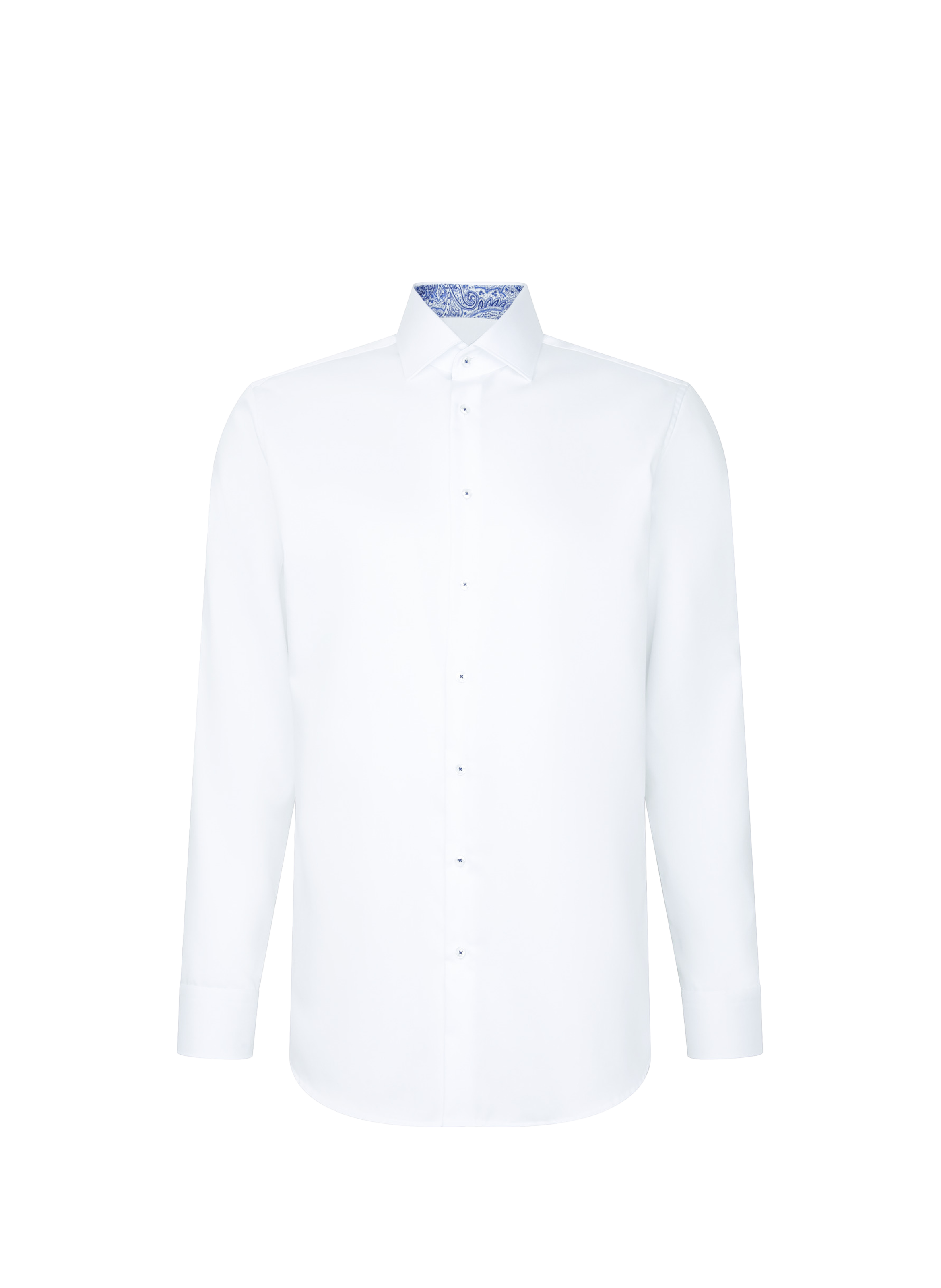 Chemise manches longues à poche en coton SEIDENSTICKER Blanc