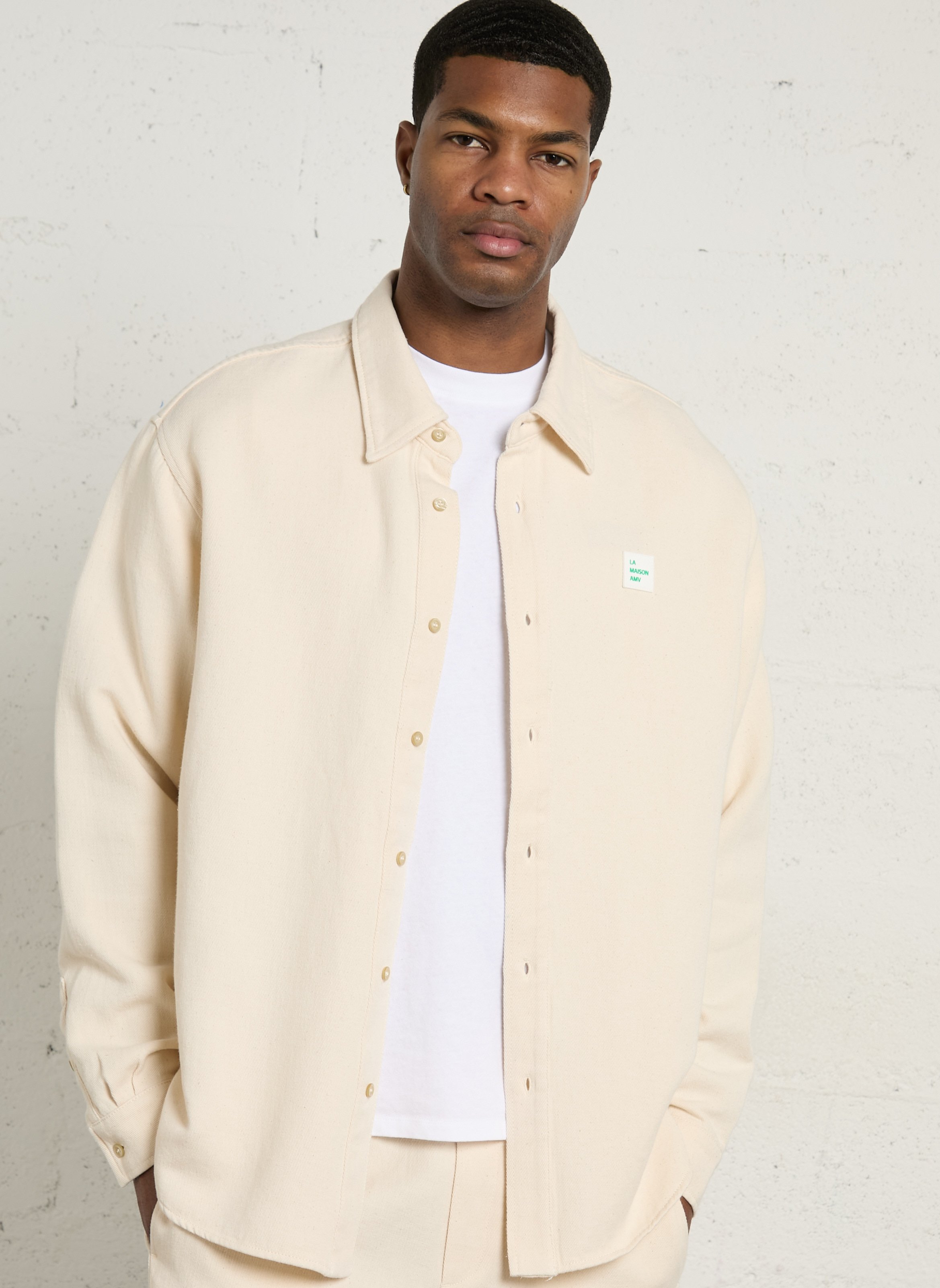 Chemise ample manches longues afaz  Ecru