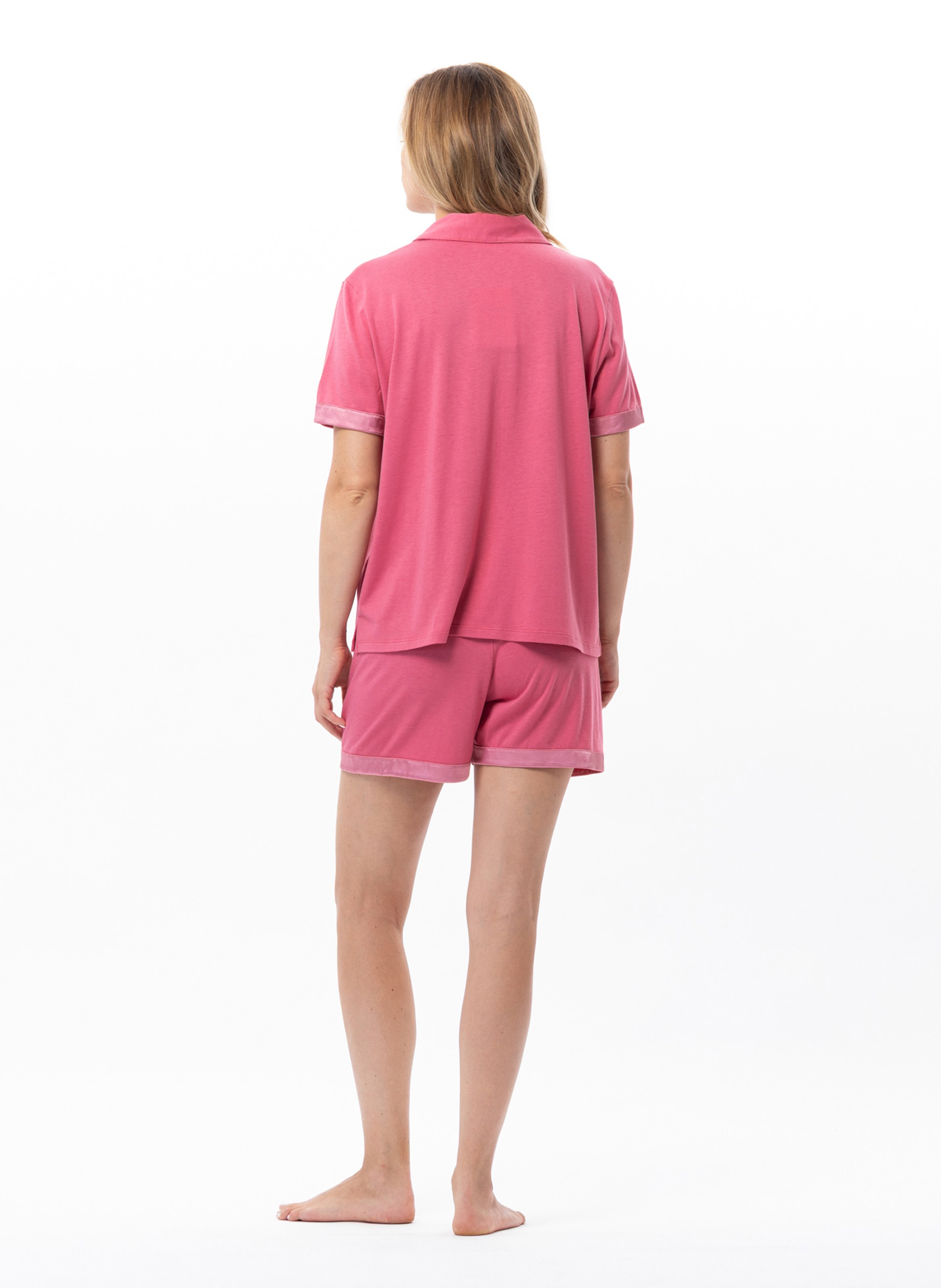 Pyjama short en coton modal mily 200 LE CHAT Rose