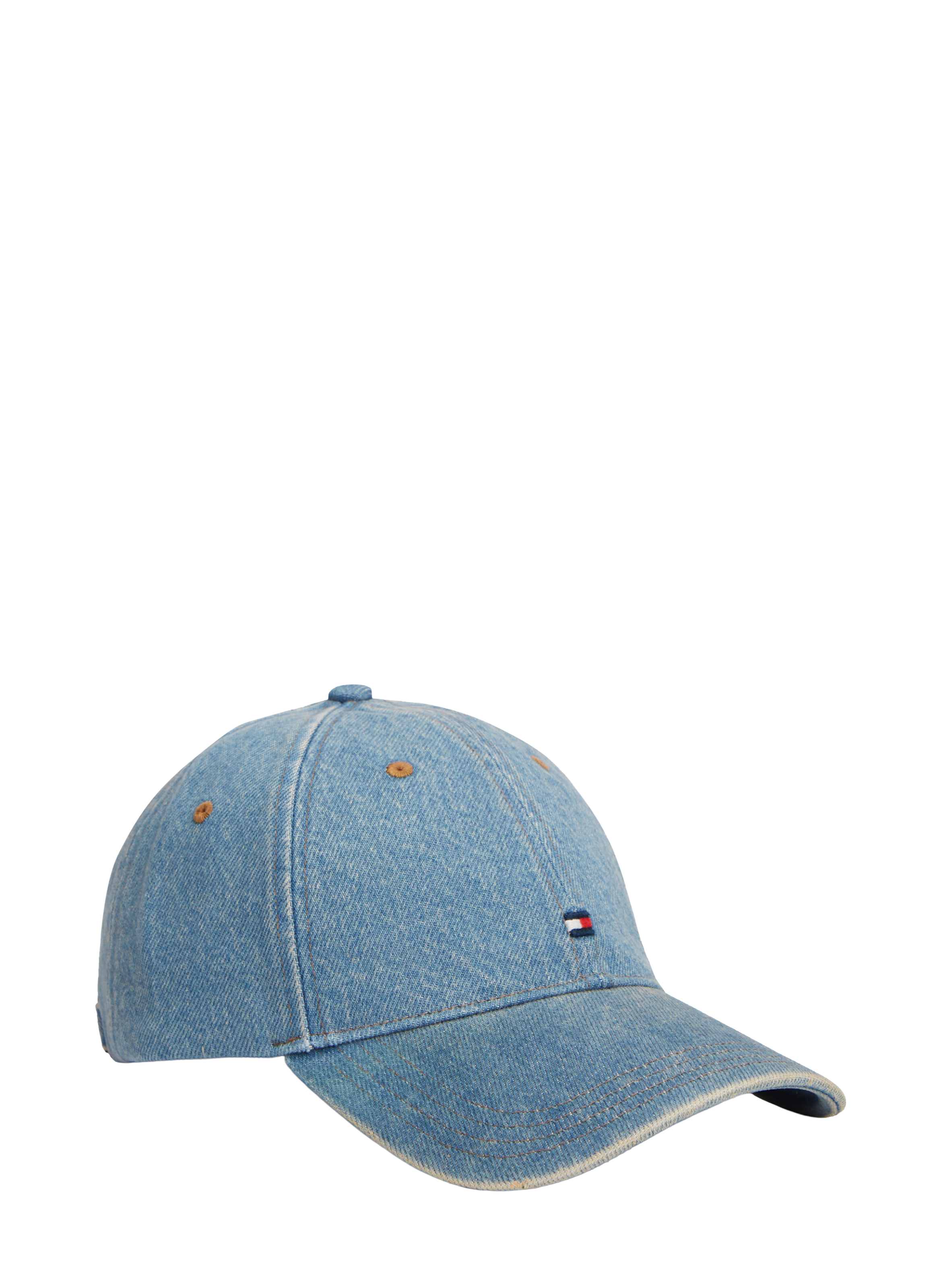 Cotton denim logo cap TOMMY HILFIGER Blue