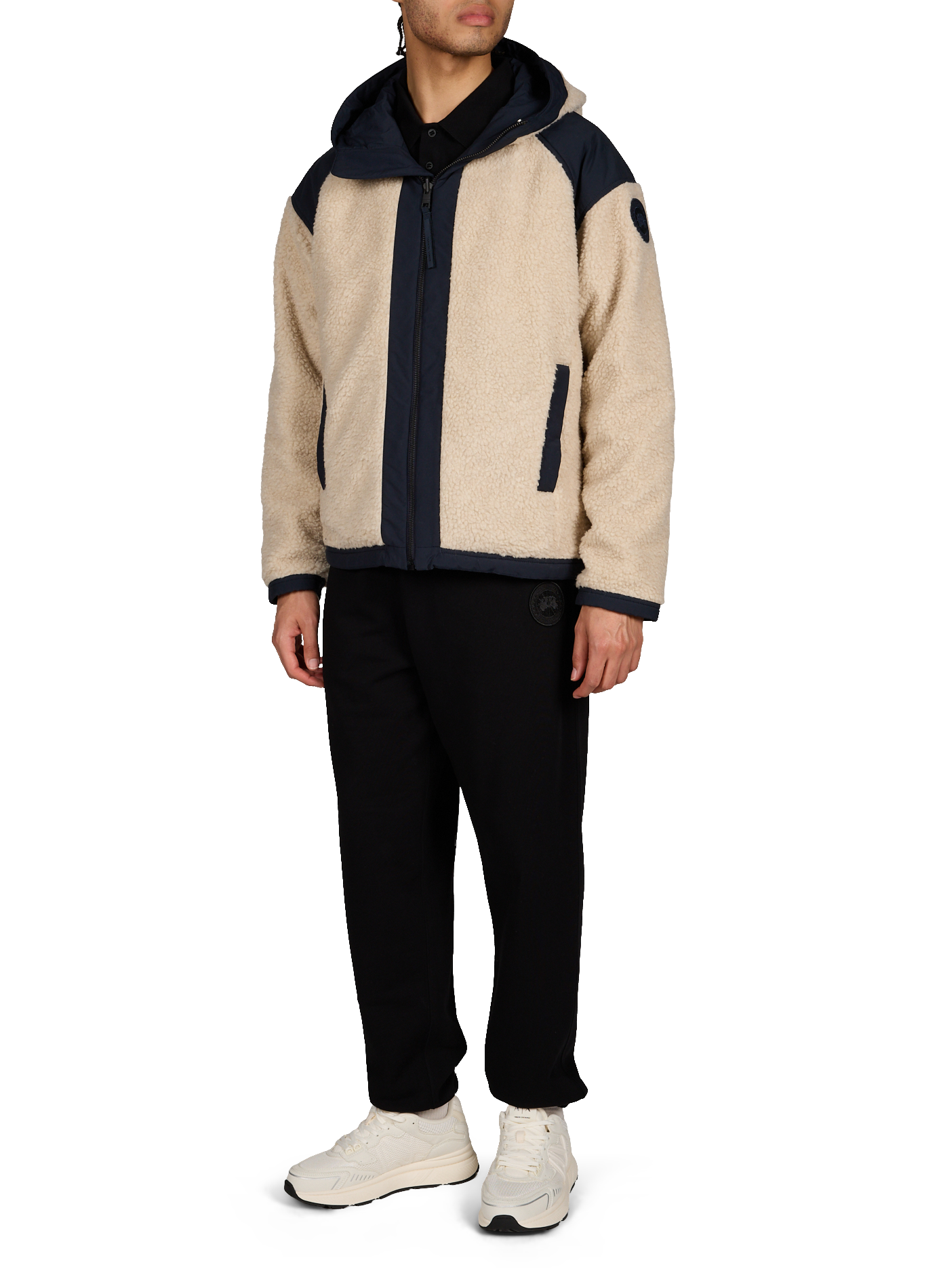 Veste réversible à capuche en laine mélangée CANADA GOOSE Marron