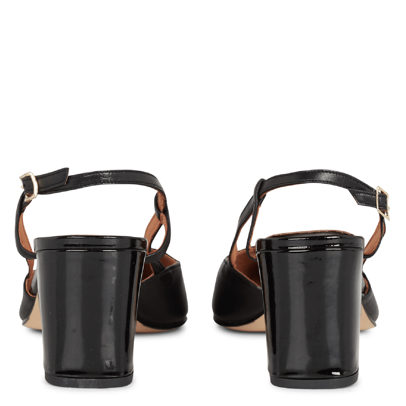 Babies à talons en cuir vernis dhapop JONAK Noir