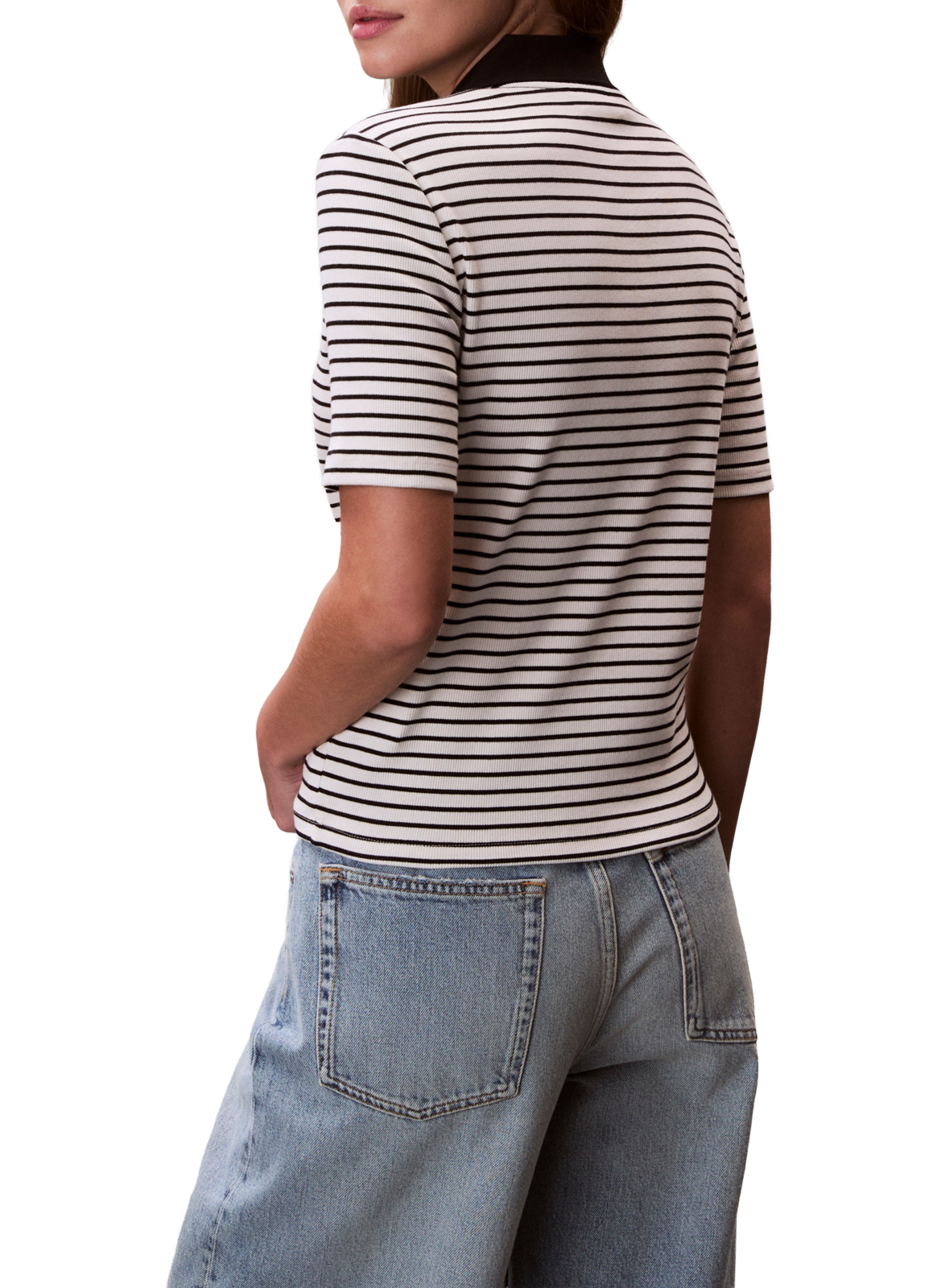 Polo slim en coton mélangé CALVIN KLEIN Multicolore