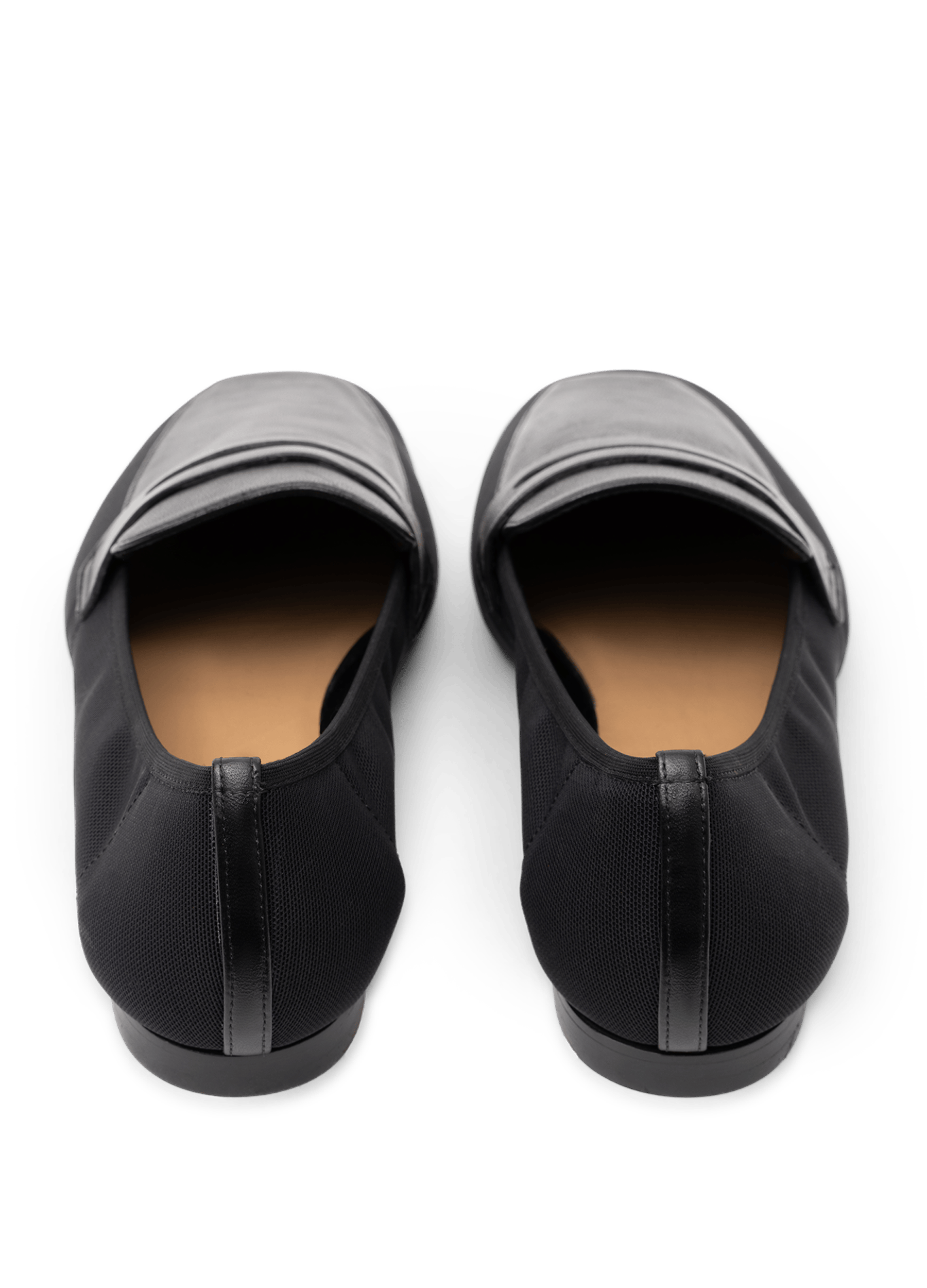 Mocassins giulia en resille / nappa PARALLELE Noir