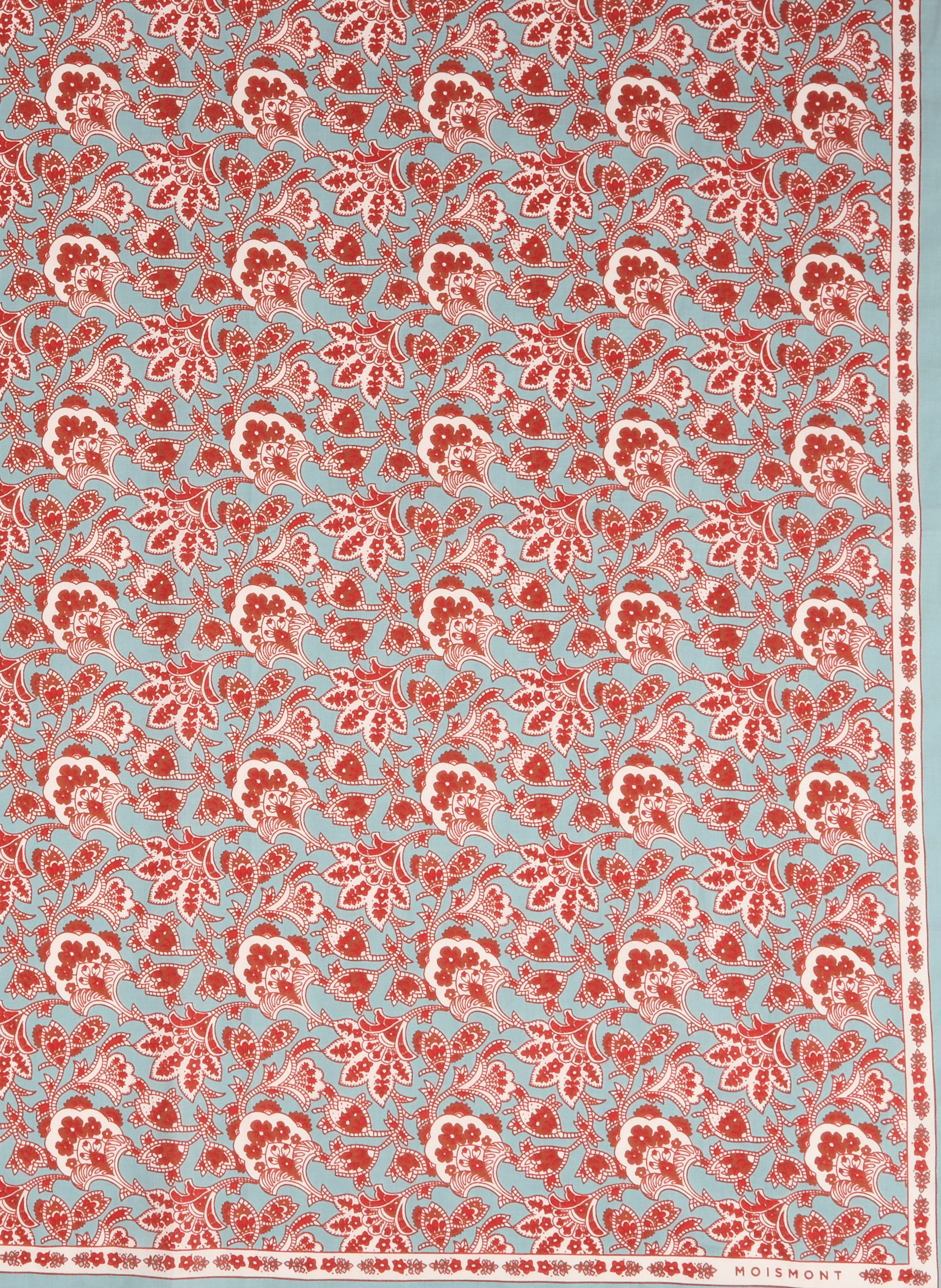 Foulard carré India en coton MOISMONT Multicolore