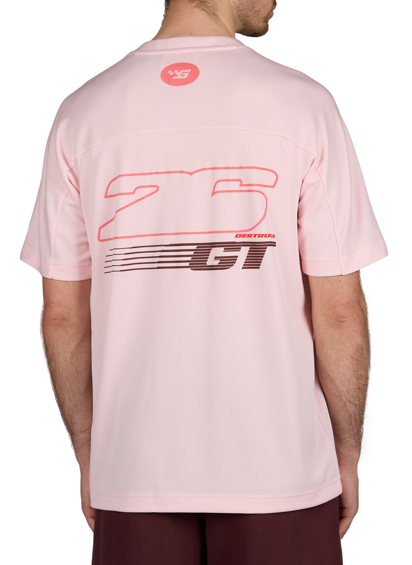 T-shirt ample sérigraphié GERTRUDE ET GASTON Rose