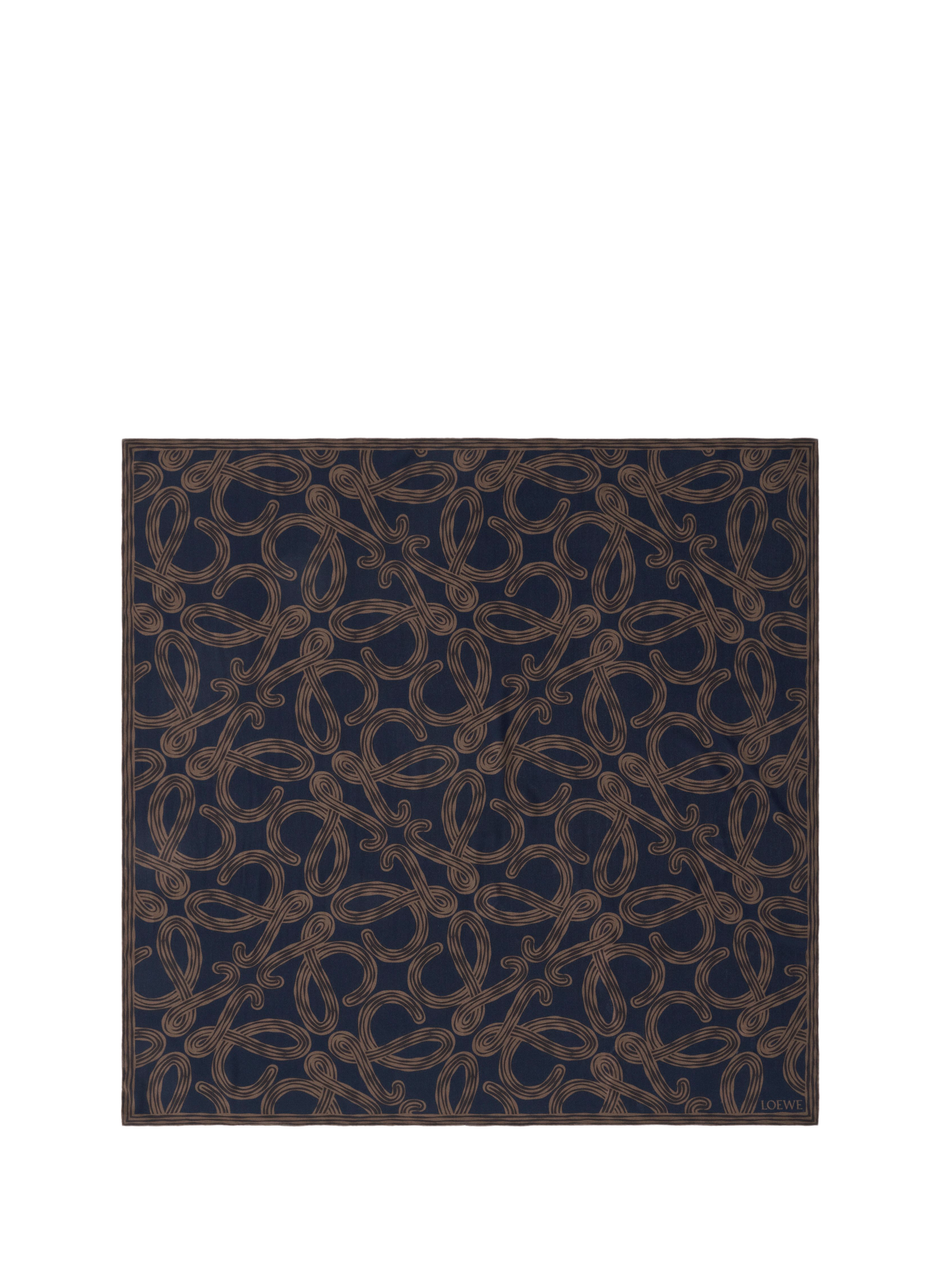 Printed silk scarf  LOEWE Multicolour