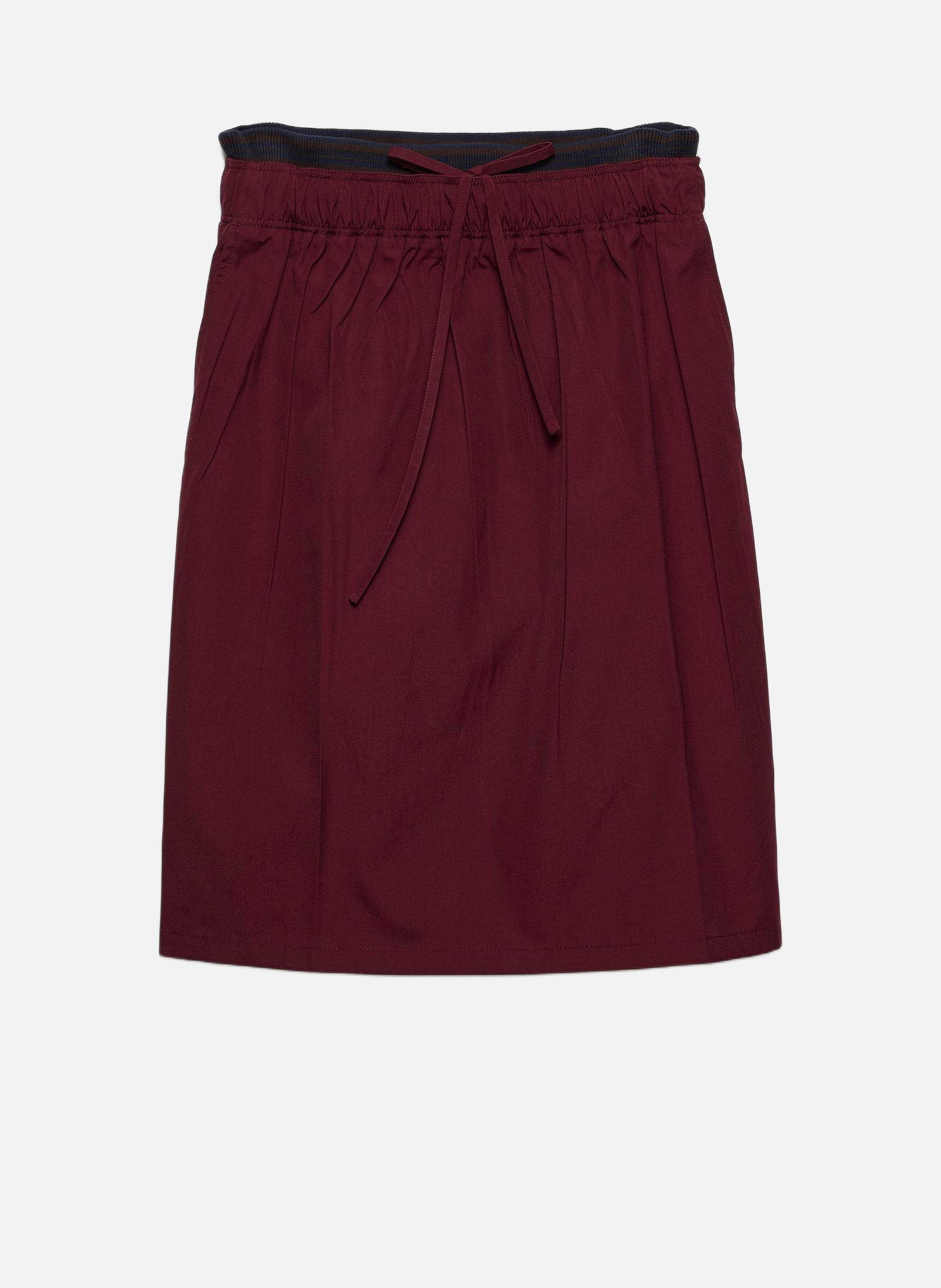 Jupe en popeline PRADA Rouge