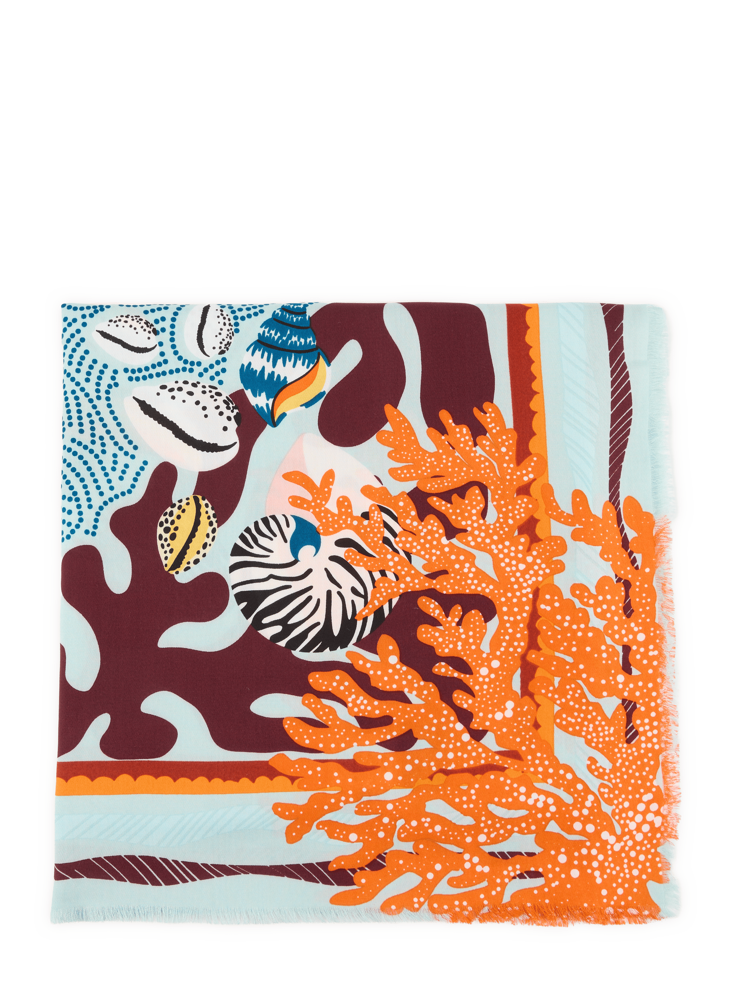 Foulard imprimé Coral WILD Bleu