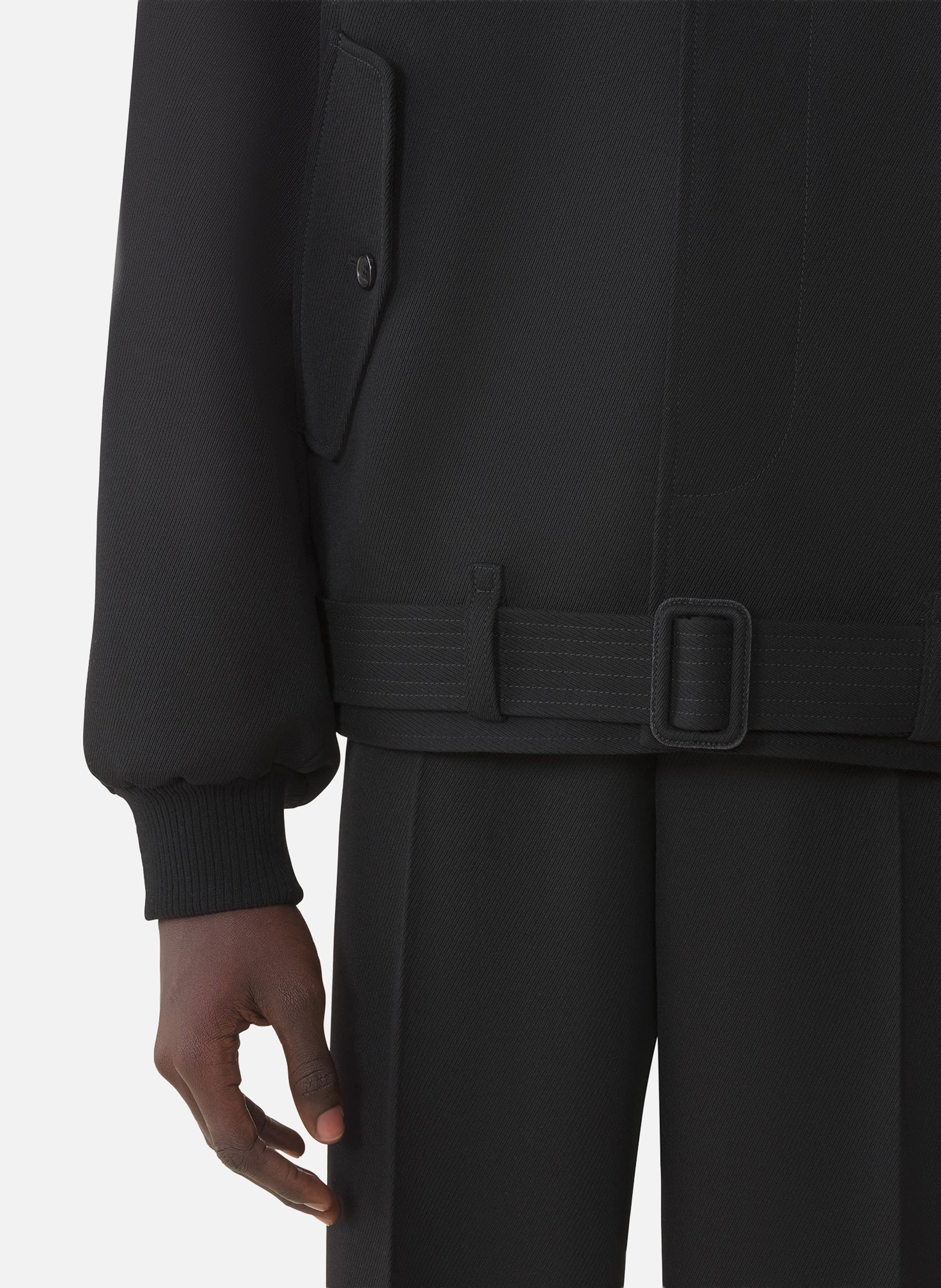 Blouson en laine légère LANVIN Noir