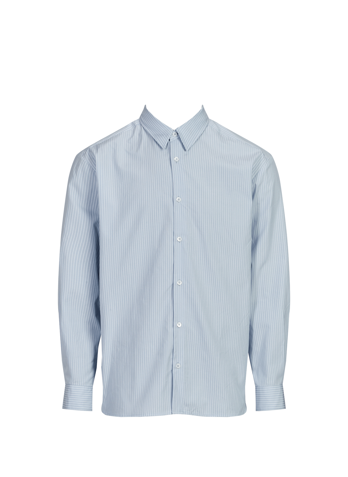 Oversized shirt with classic striped cotton collar A.P.C. Blue