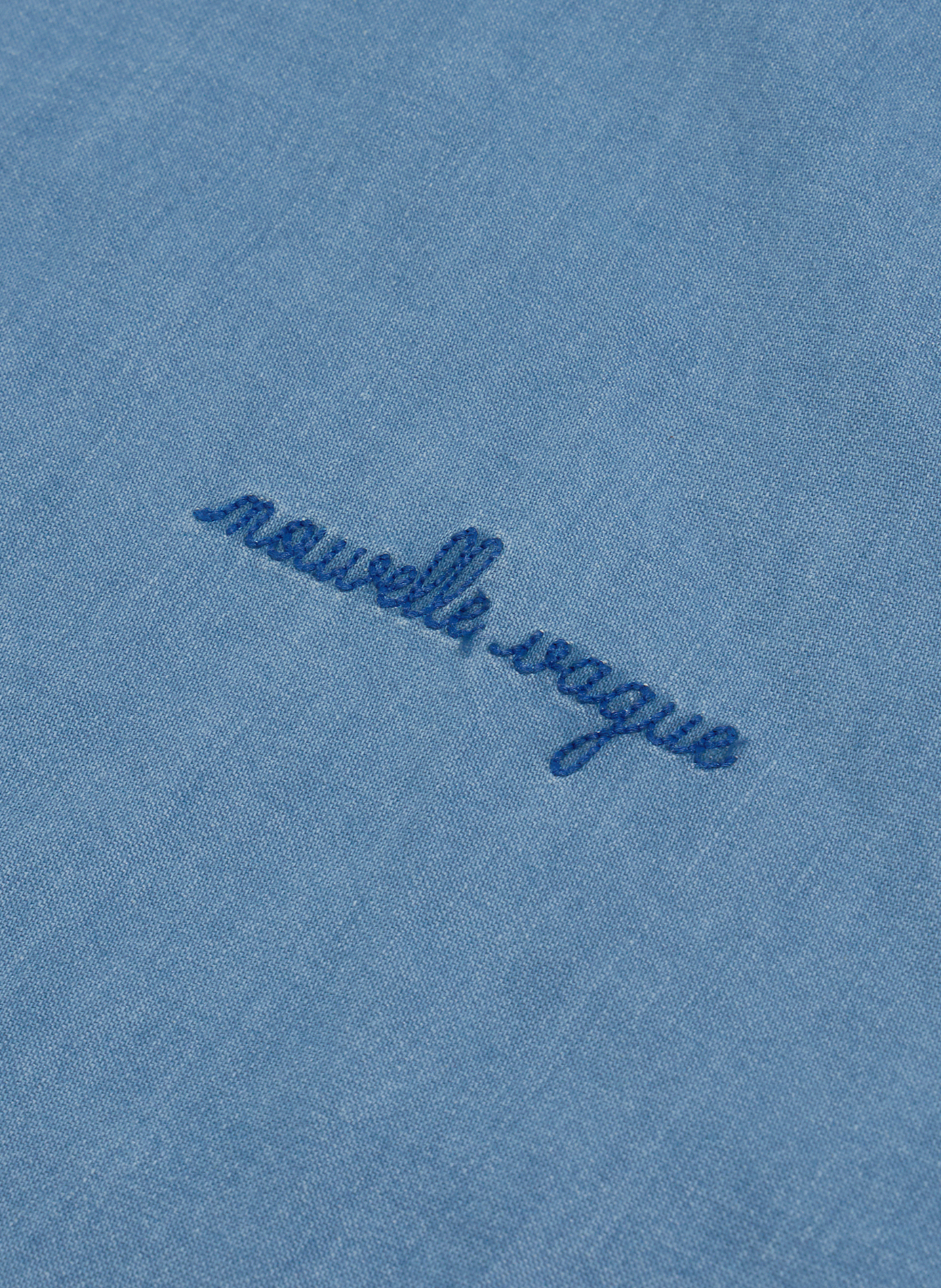 Straight denim cotton shirt MAISON LABICHE Blue