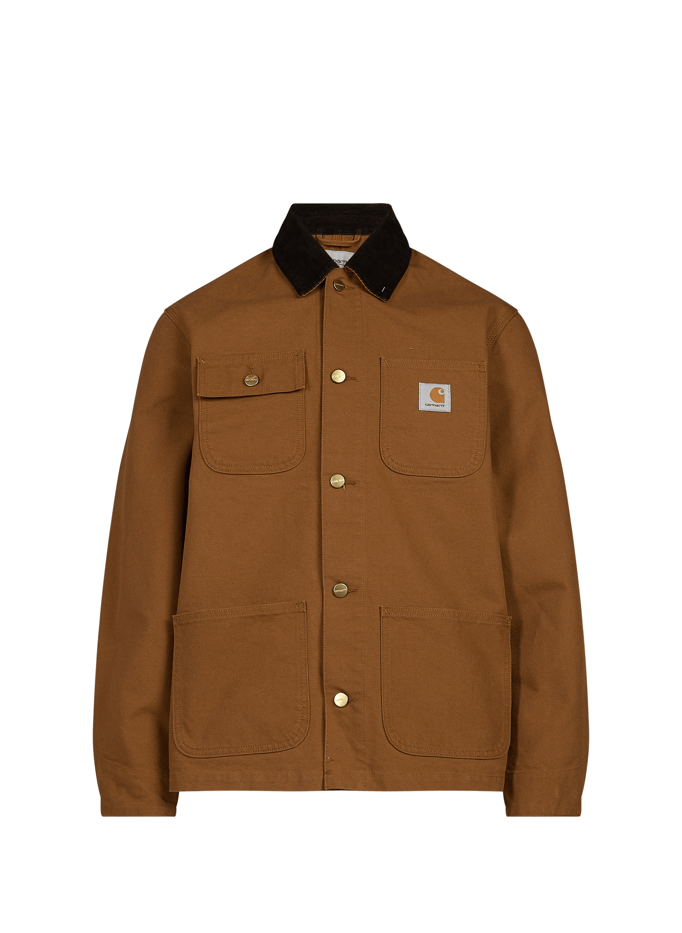 Michigan Jacke mit Samtkragen aus Baumwolle CARHARTT WIP Braun