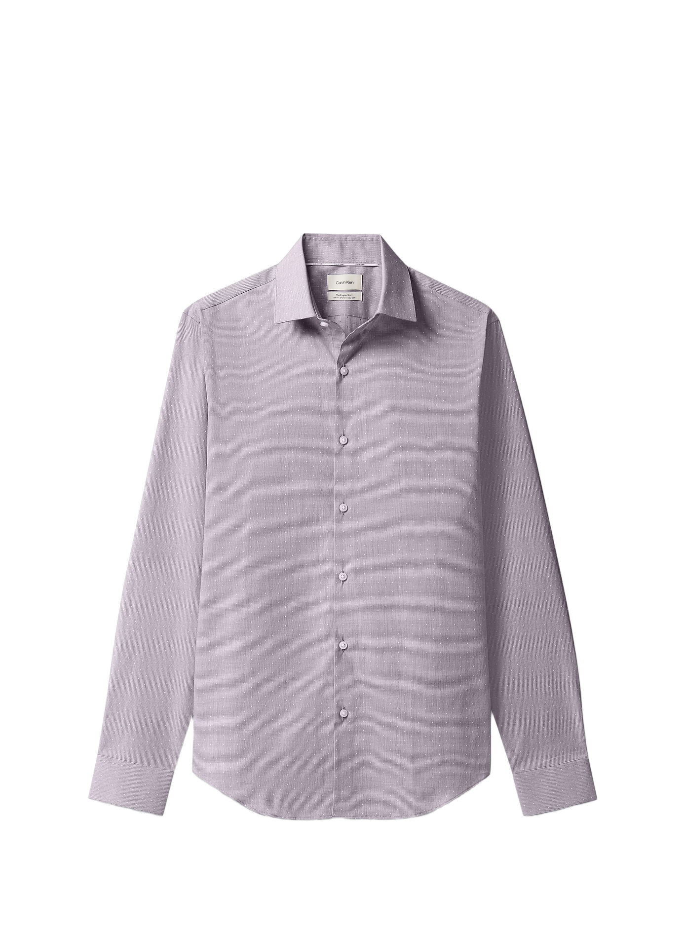 Slim fit shirt in mixed cotton blend CALVIN KLEIN Blue