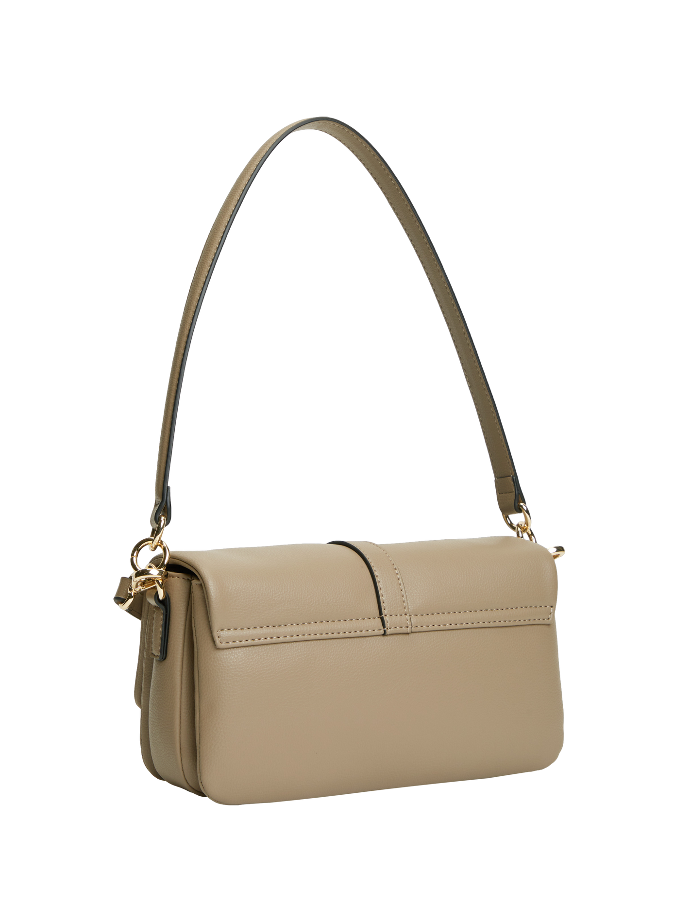 Plain flap shoulder bag TOMMY HILFIGER Beige