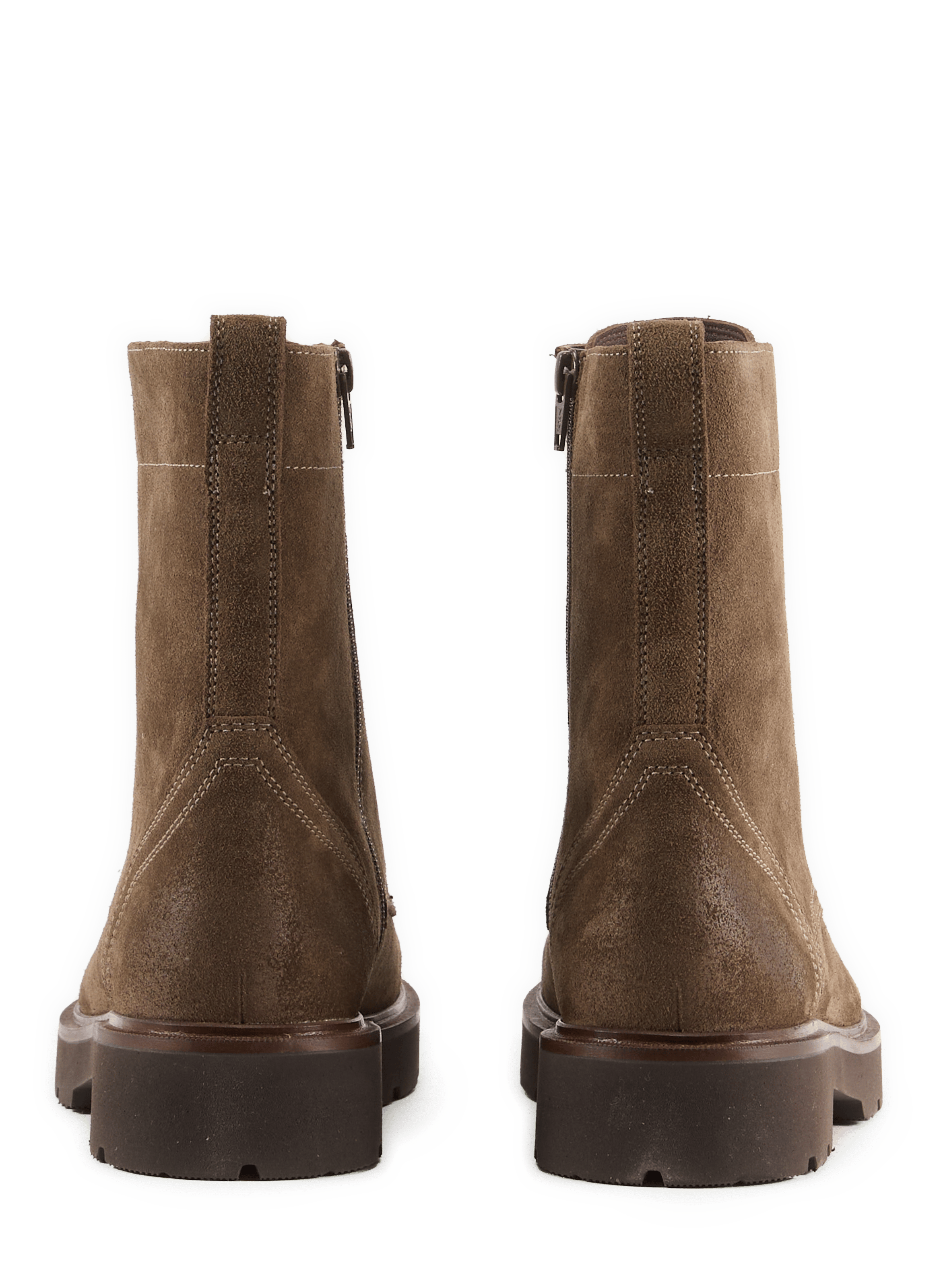 NORIZE suede lace-up ankle boots GEOX Brown