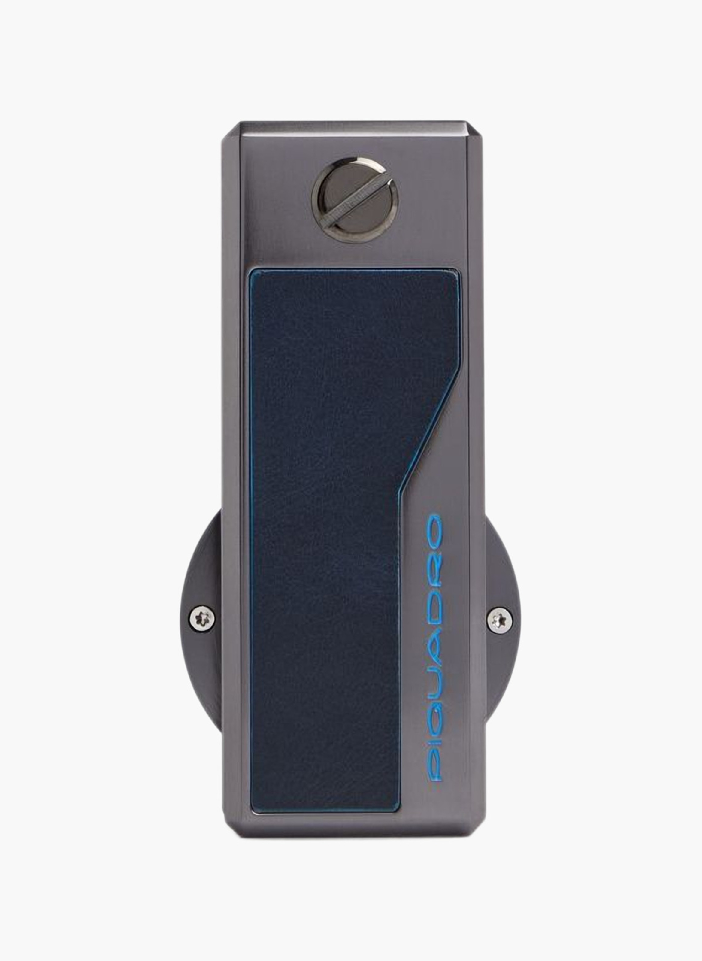 Engravable blue square keyring with airtag® holder PIQUADRO Blue