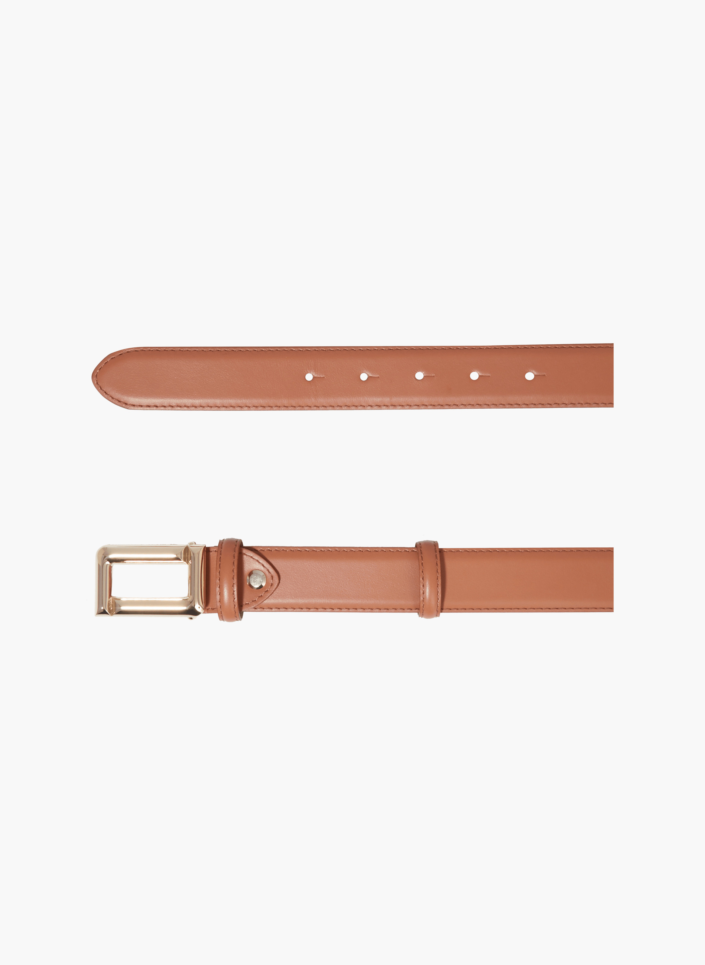 30 mm omkeerbare Angèle Lancel leren riem met gesp LANCEL Bruin