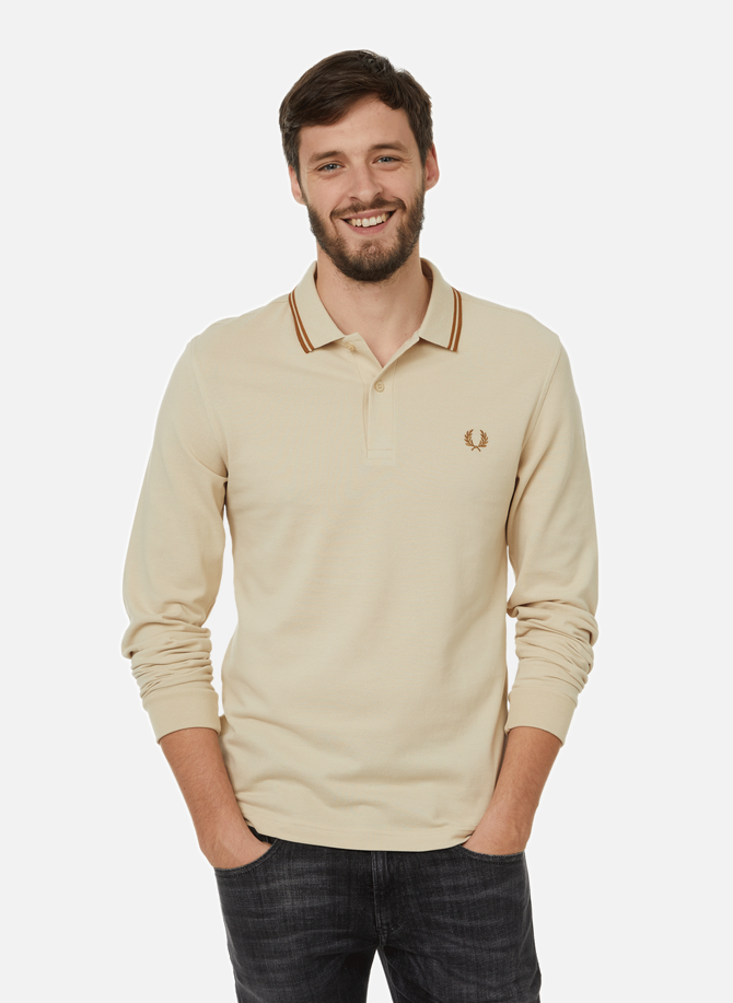 Langärmliges Polo aus Baumwoll-Piqué FRED PERRY