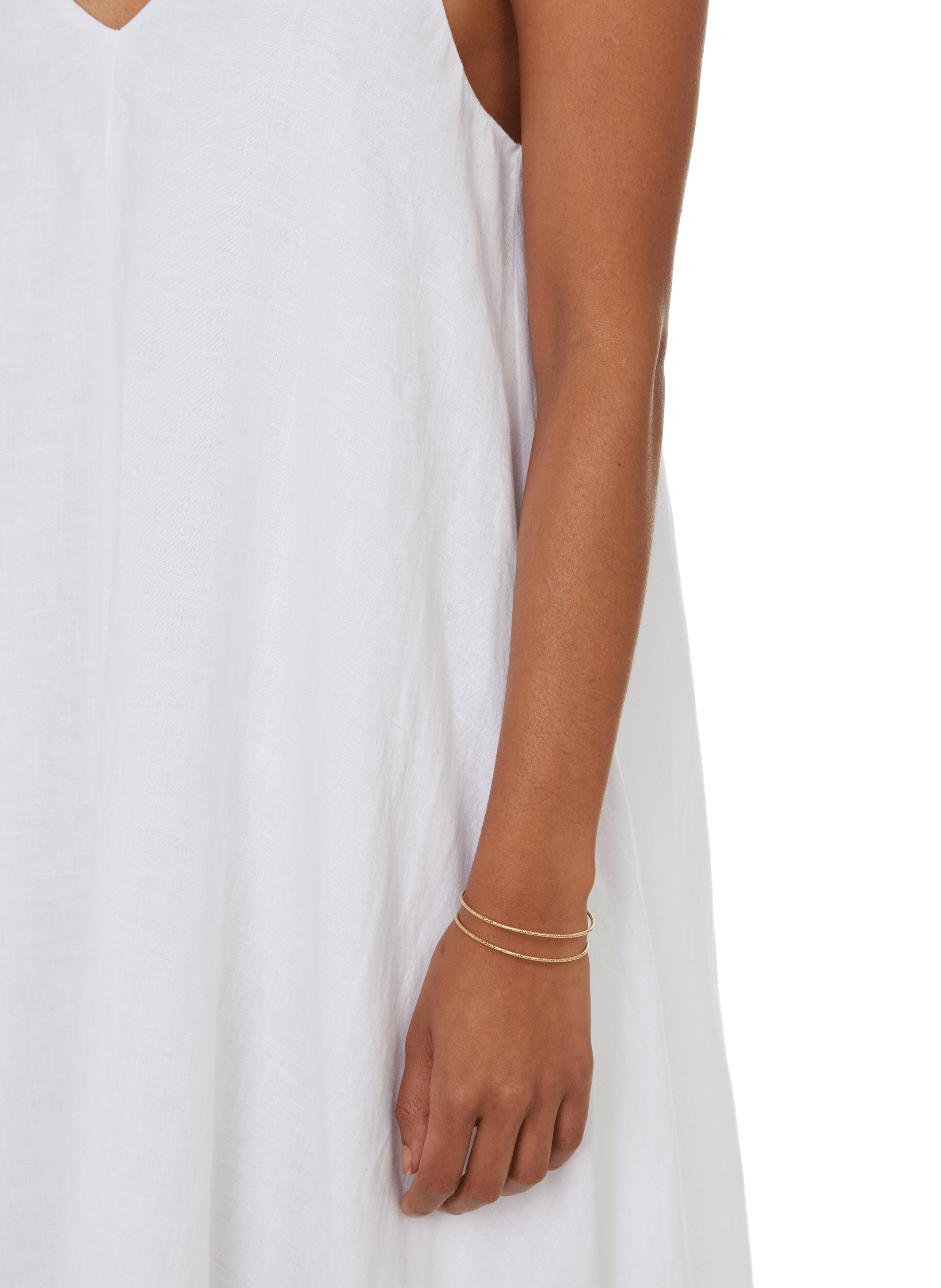 Bracelet deux anneaux AU PRINTEMPS PARIS Doré