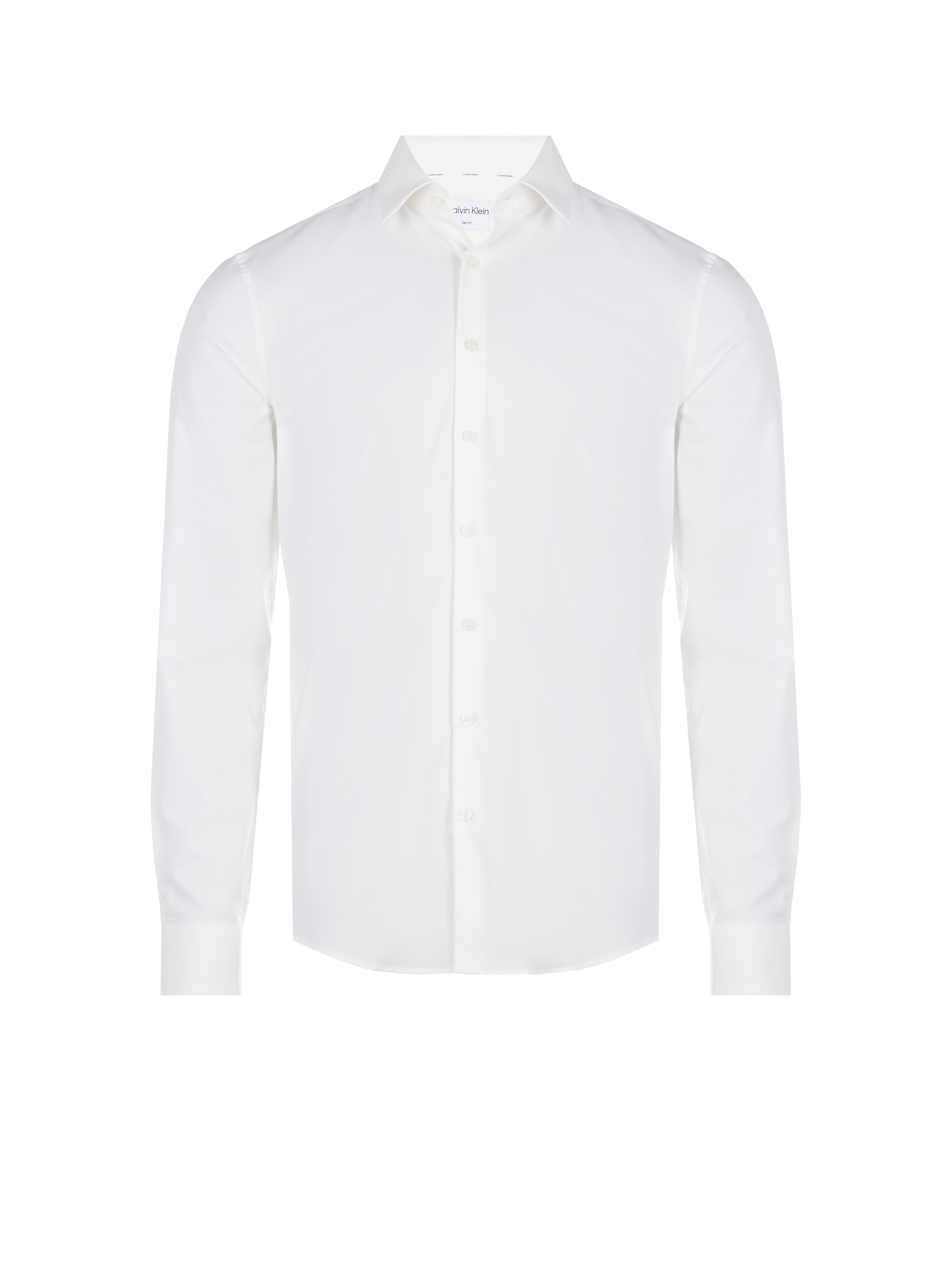Button Down long-sleeve cotton Shirt CALVIN KLEIN White